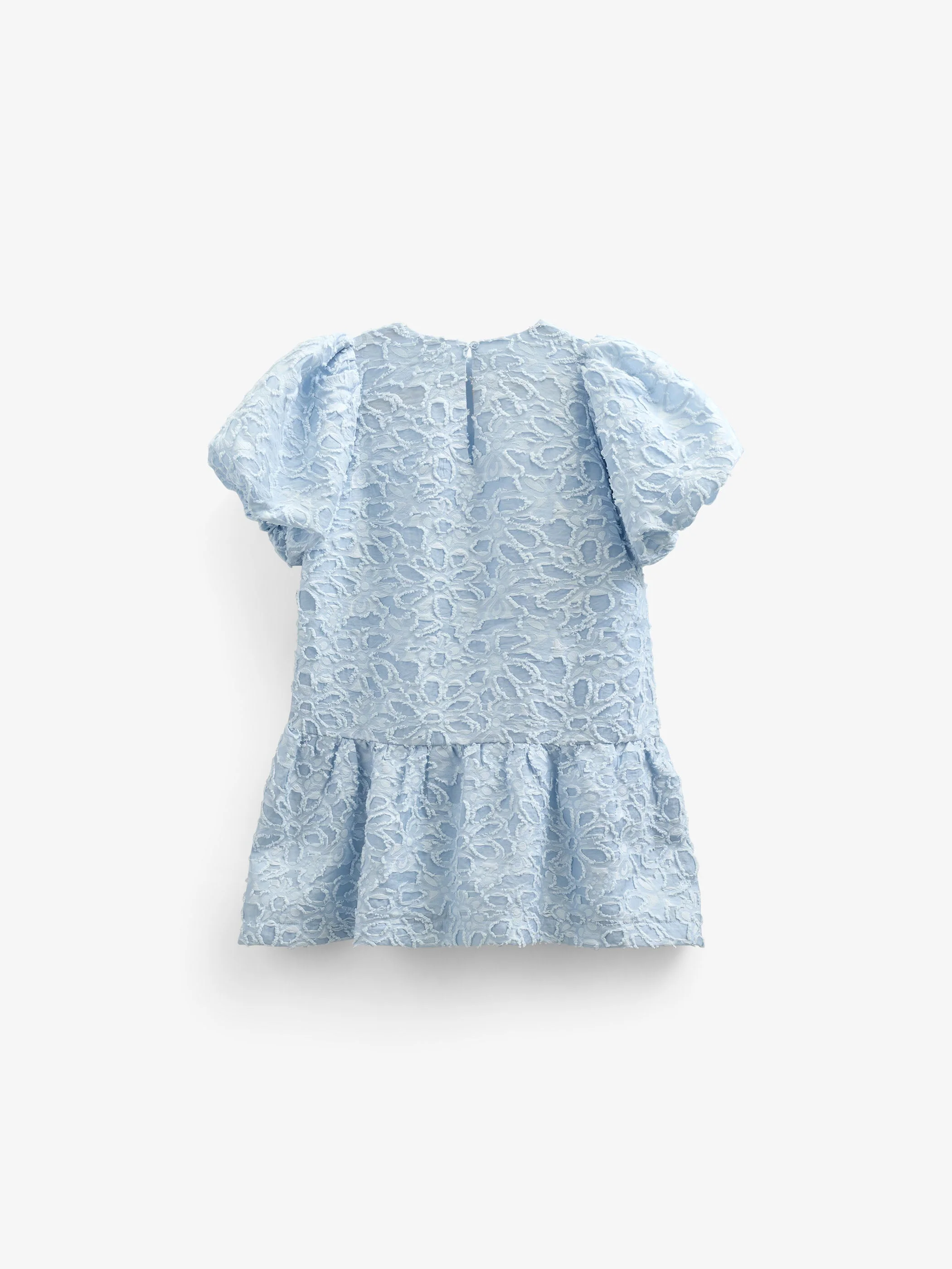 Jacquard-Kleid aus Baumwollmischung - Kids - Light Blue | 100994 Giselle - Image 3
