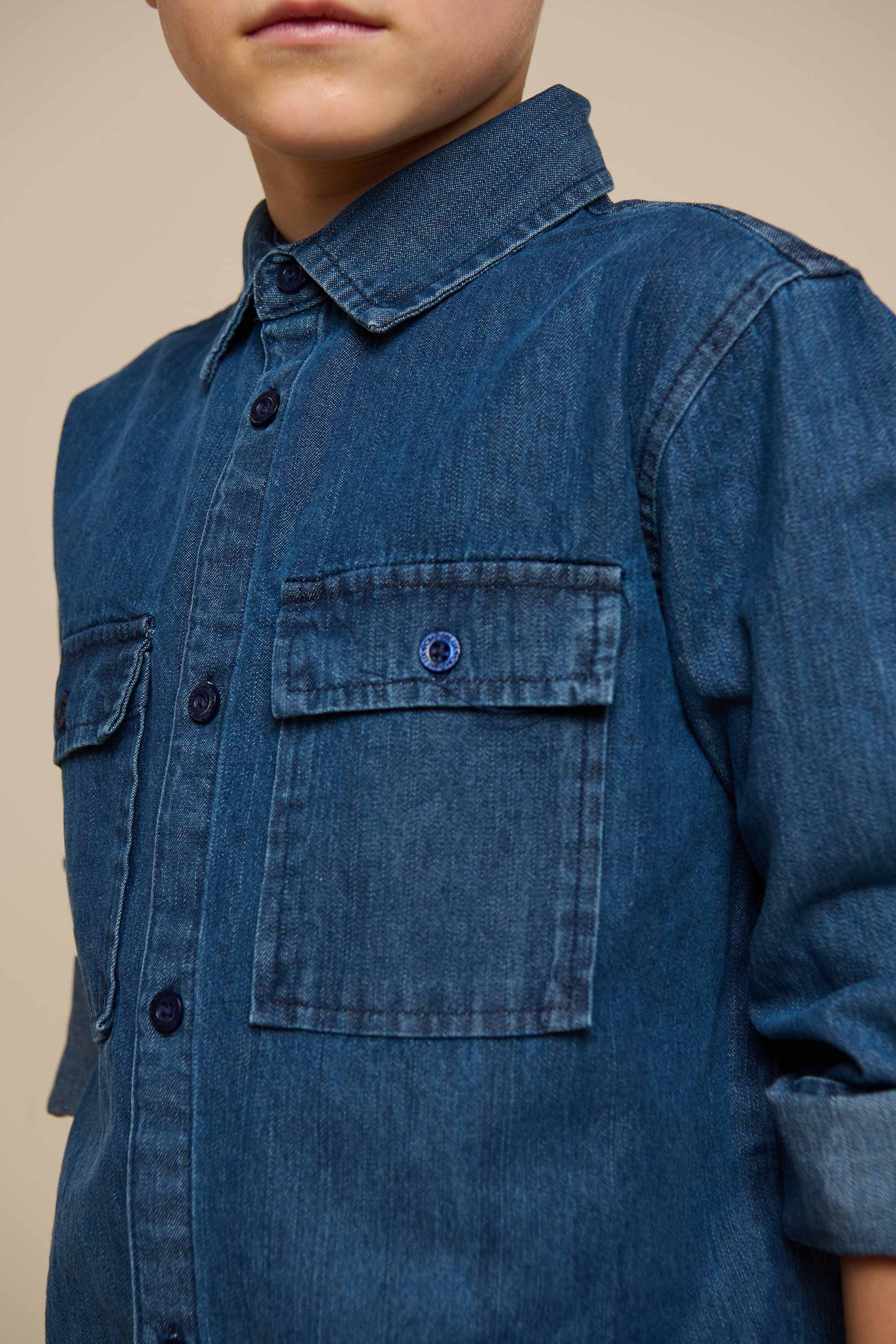 Jeanshemd - Tween - Dark Blue Denim | 100369 Delhi - Image 4