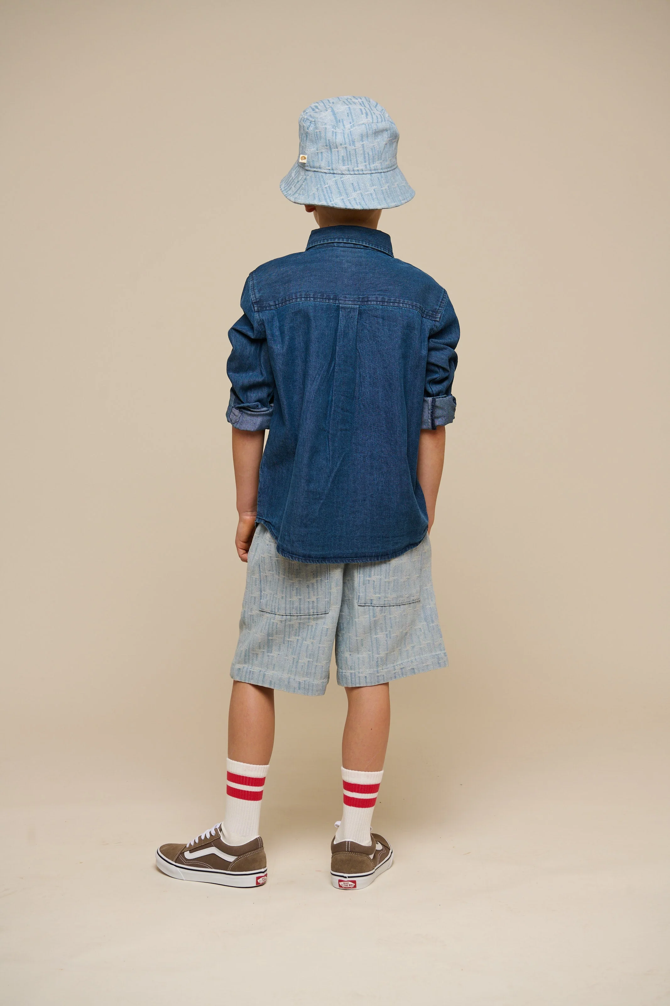 Jeanshemd - Kids - Dark Blue Denim | 100176 Delhi - Image 5