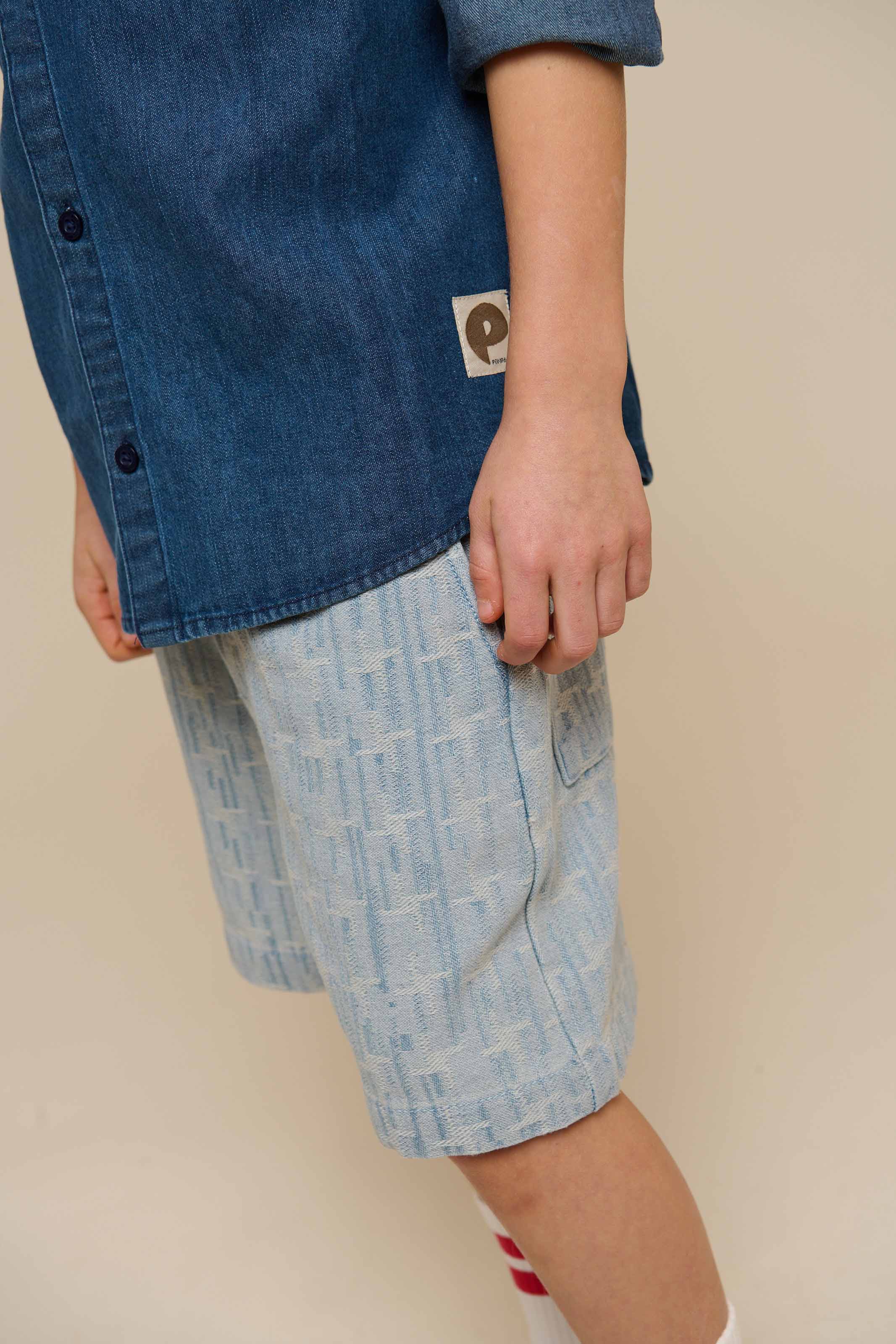Jeanshemd - Kids - Dark Blue Denim | 100176 Delhi - Image 6