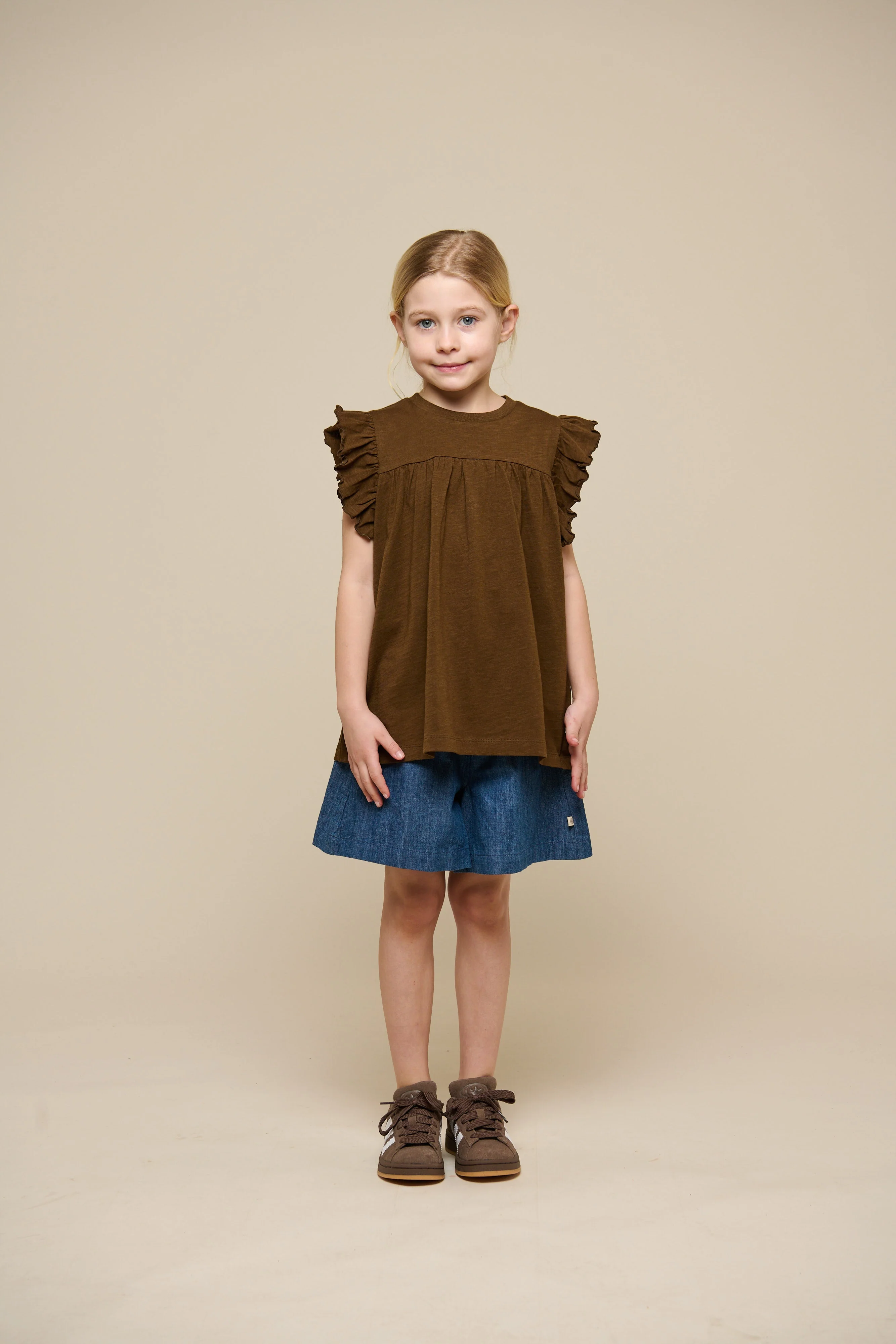 Jersey-Bluse - Tween - Dark Brown | 101333 Lucia - Image 2