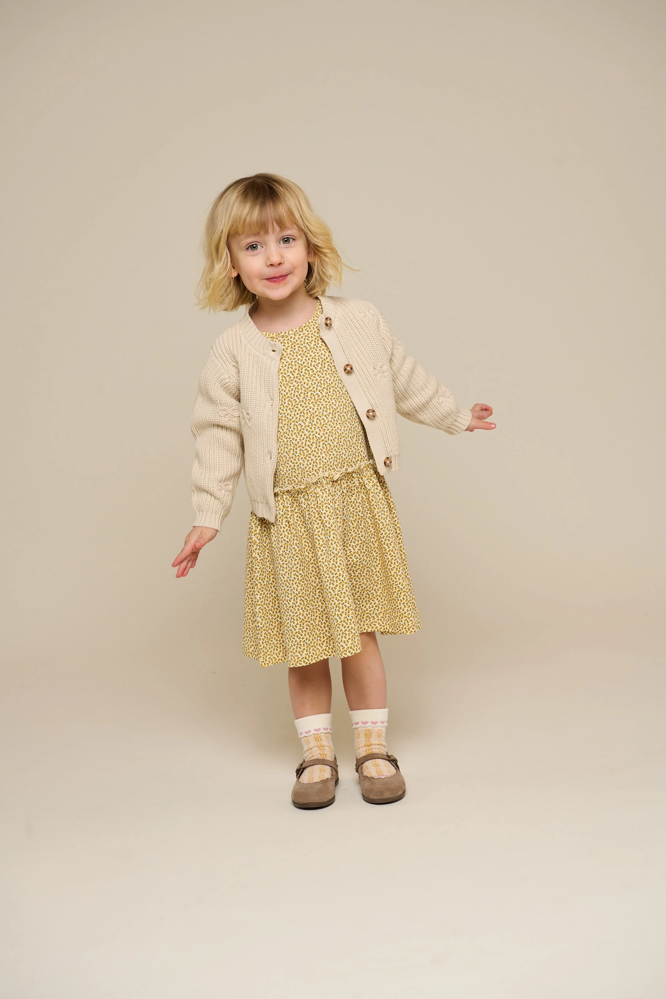 Jersey-Kleid - Kids - Yellow | 101223 Lea - Image 5