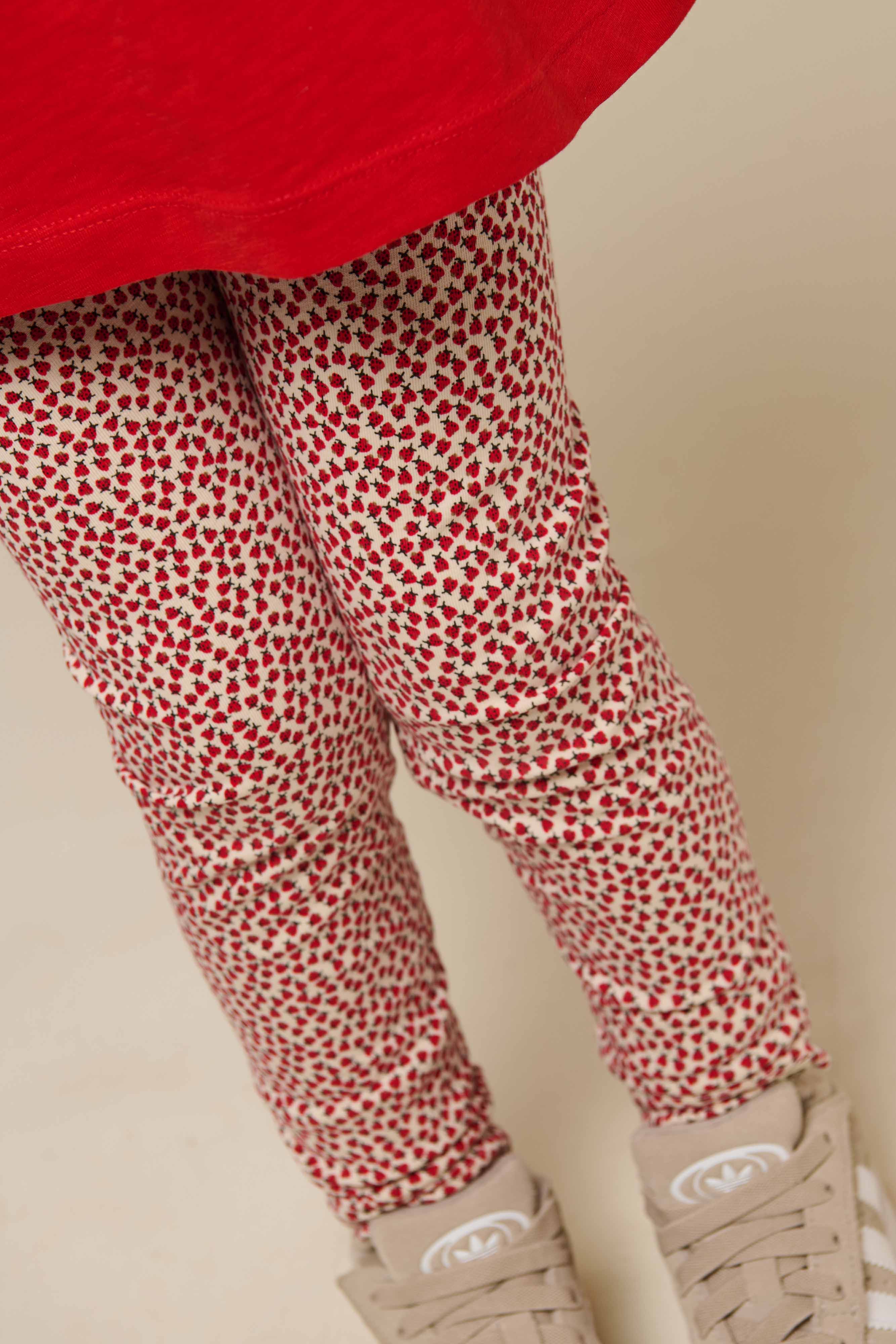 Jersey-Leggings - Kids - Cherry Red | 101229 Lea - Image 4