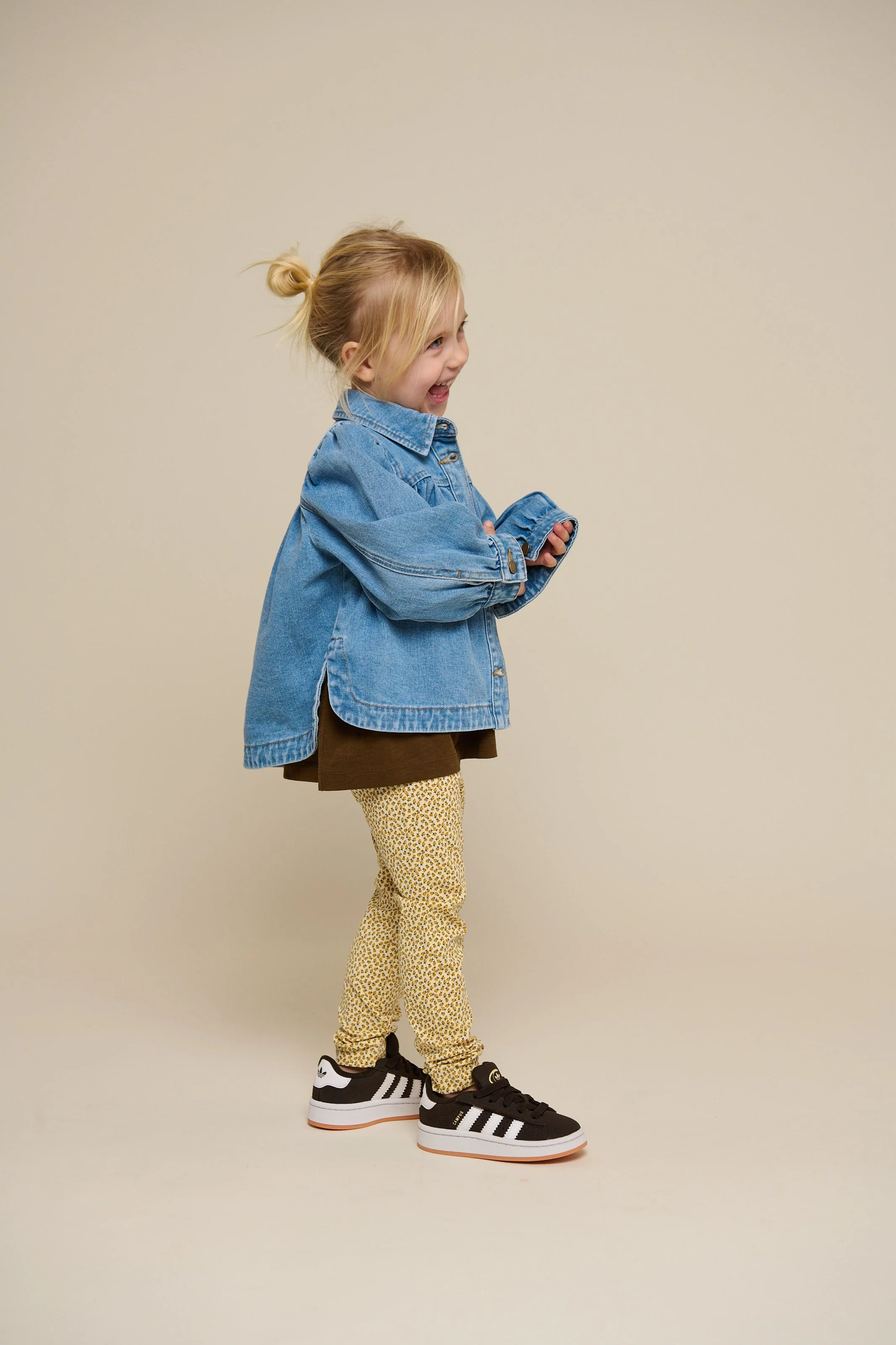 Jersey-Leggings - Kids - Yellow | 101227 Lea - Image 4