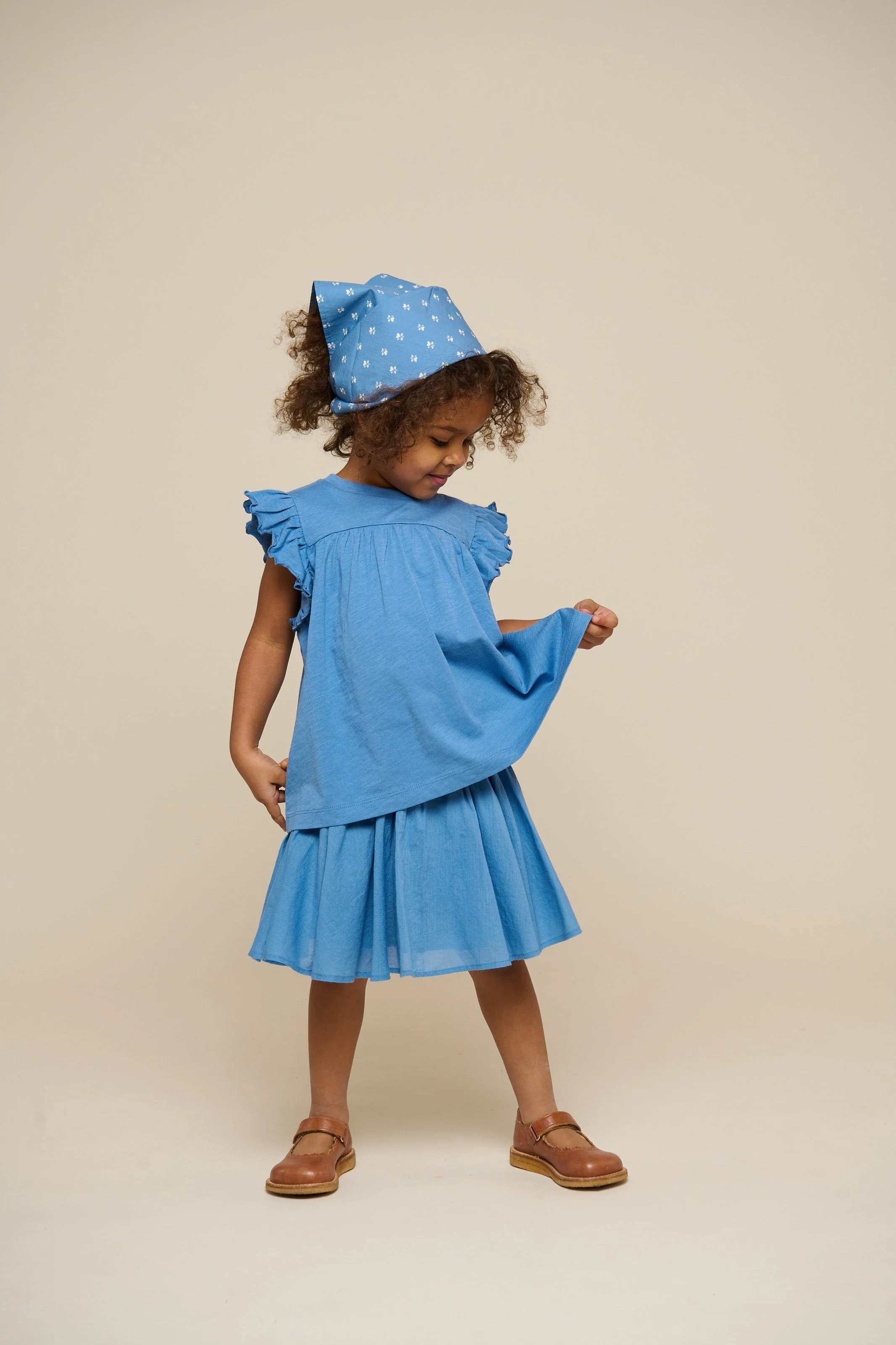 Jerseybluse - Kids - Blue | 101330 Lucia - Image 2
