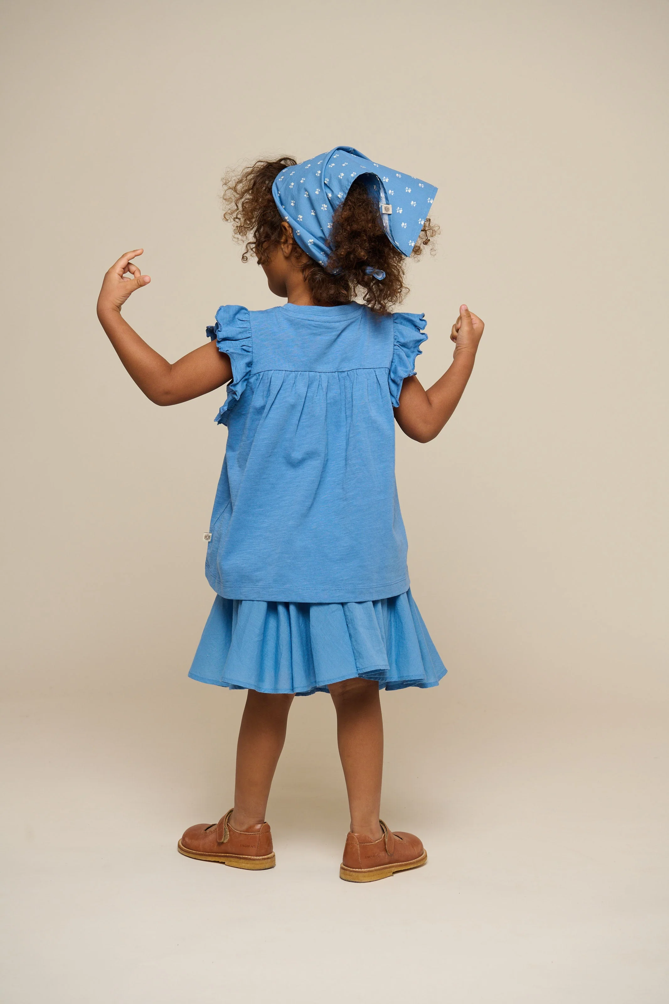 Jerseybluse - Kids - Blue | 101330 Lucia - Image 4