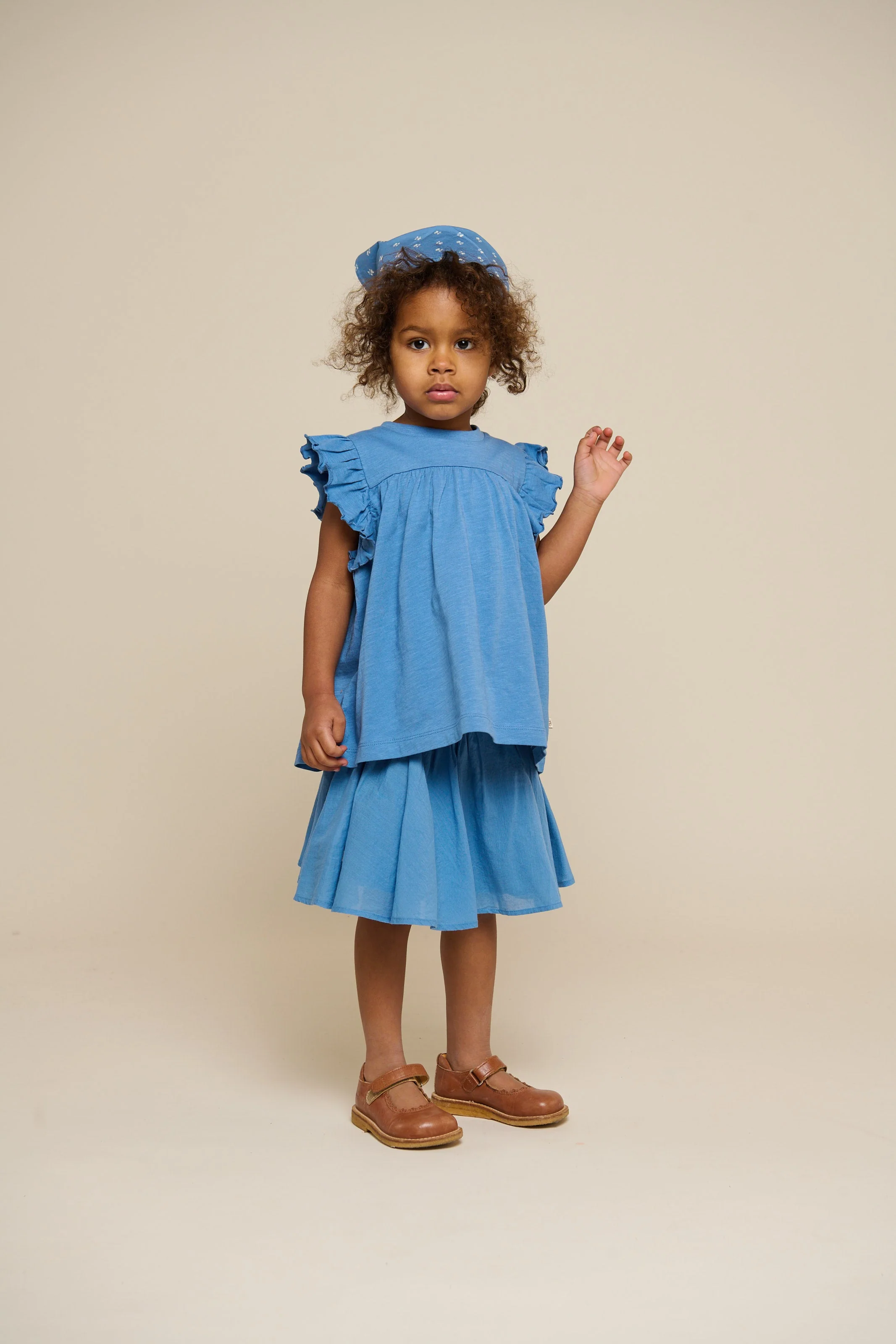 Jerseybluse - Kids - Blue | 101330 Lucia - Image 5