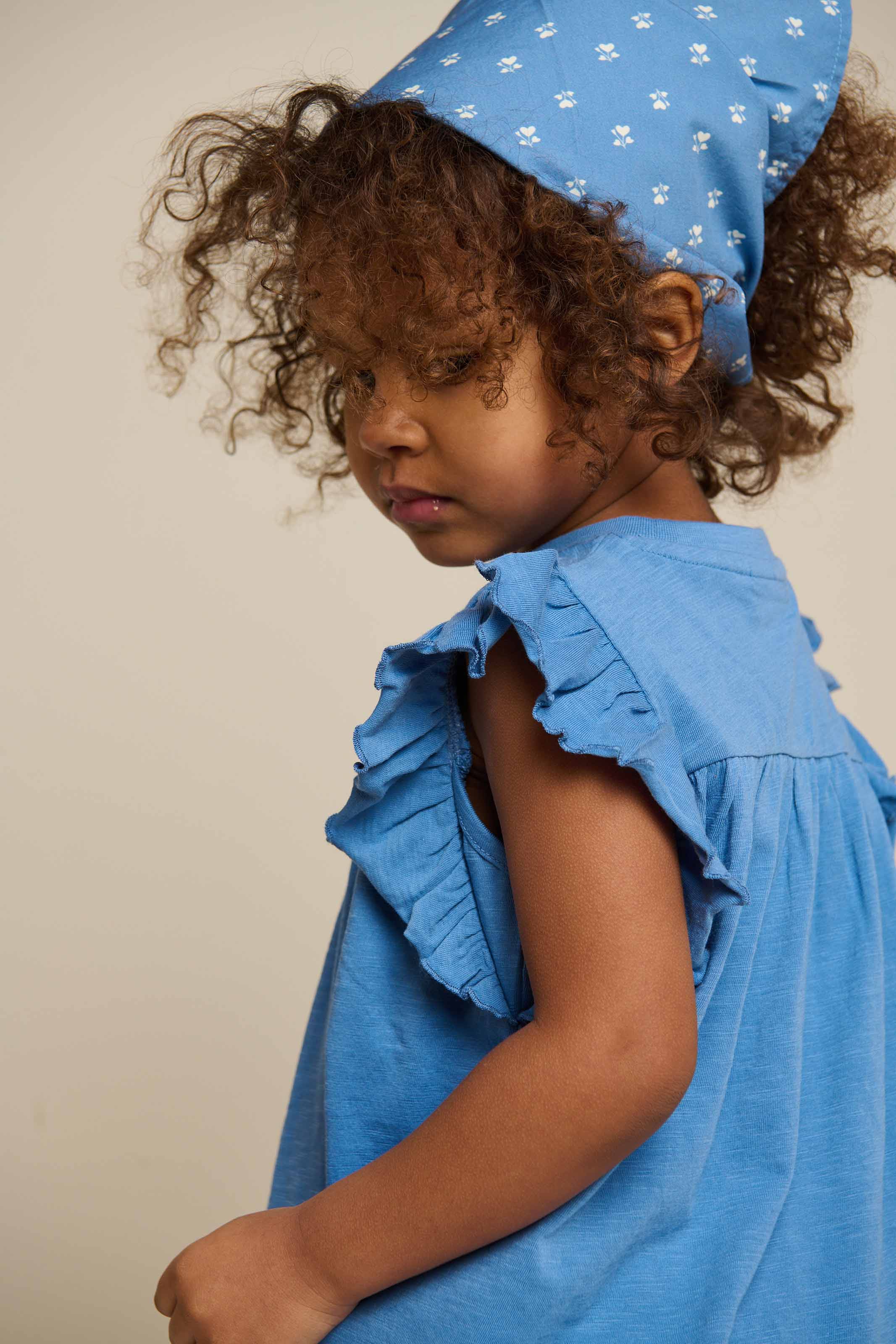 Jerseybluse - Kids - Blue | 101330 Lucia - Image 6