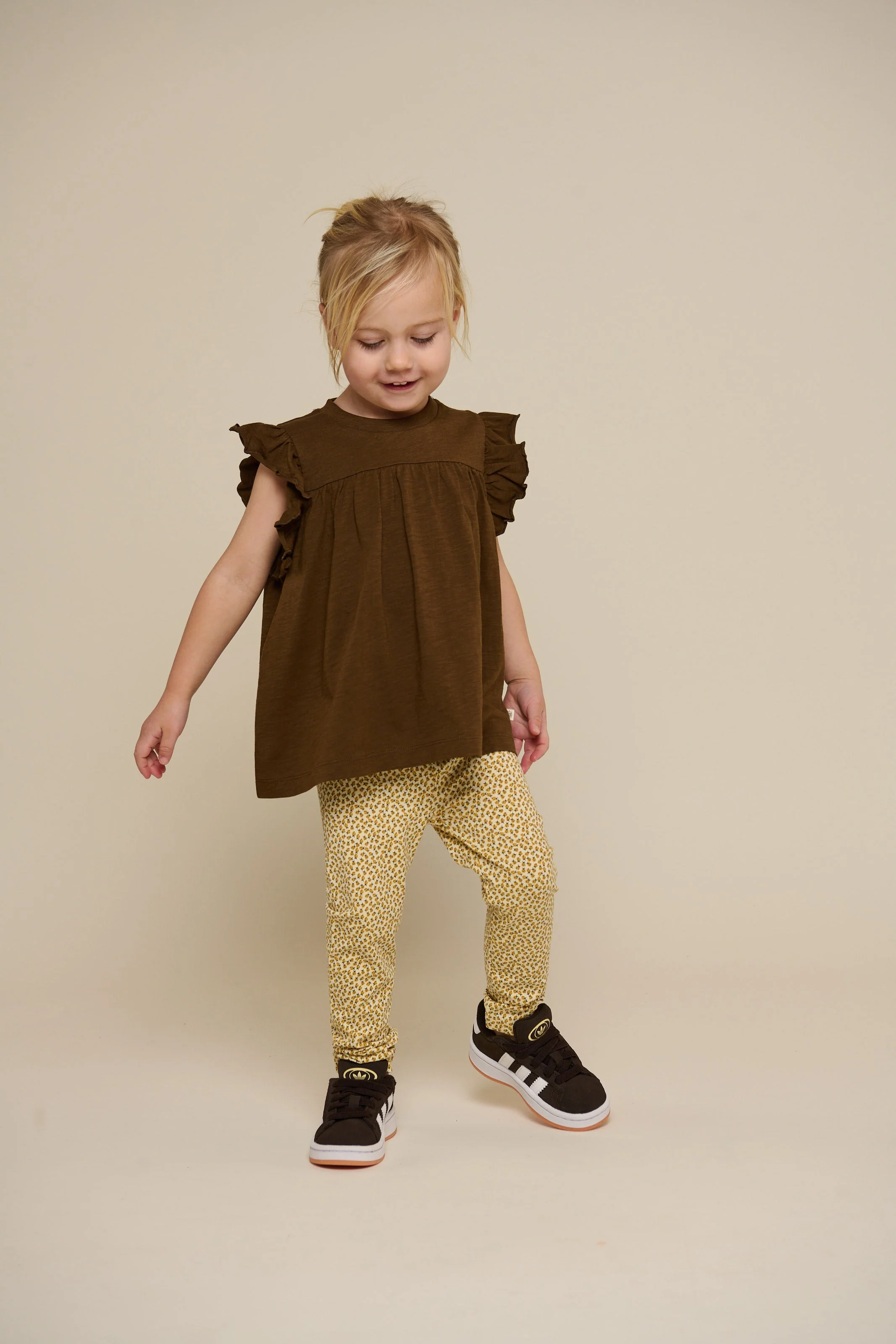 Jerseybluse - Kids - Dark Brown | 101332 Lucia - Image 2