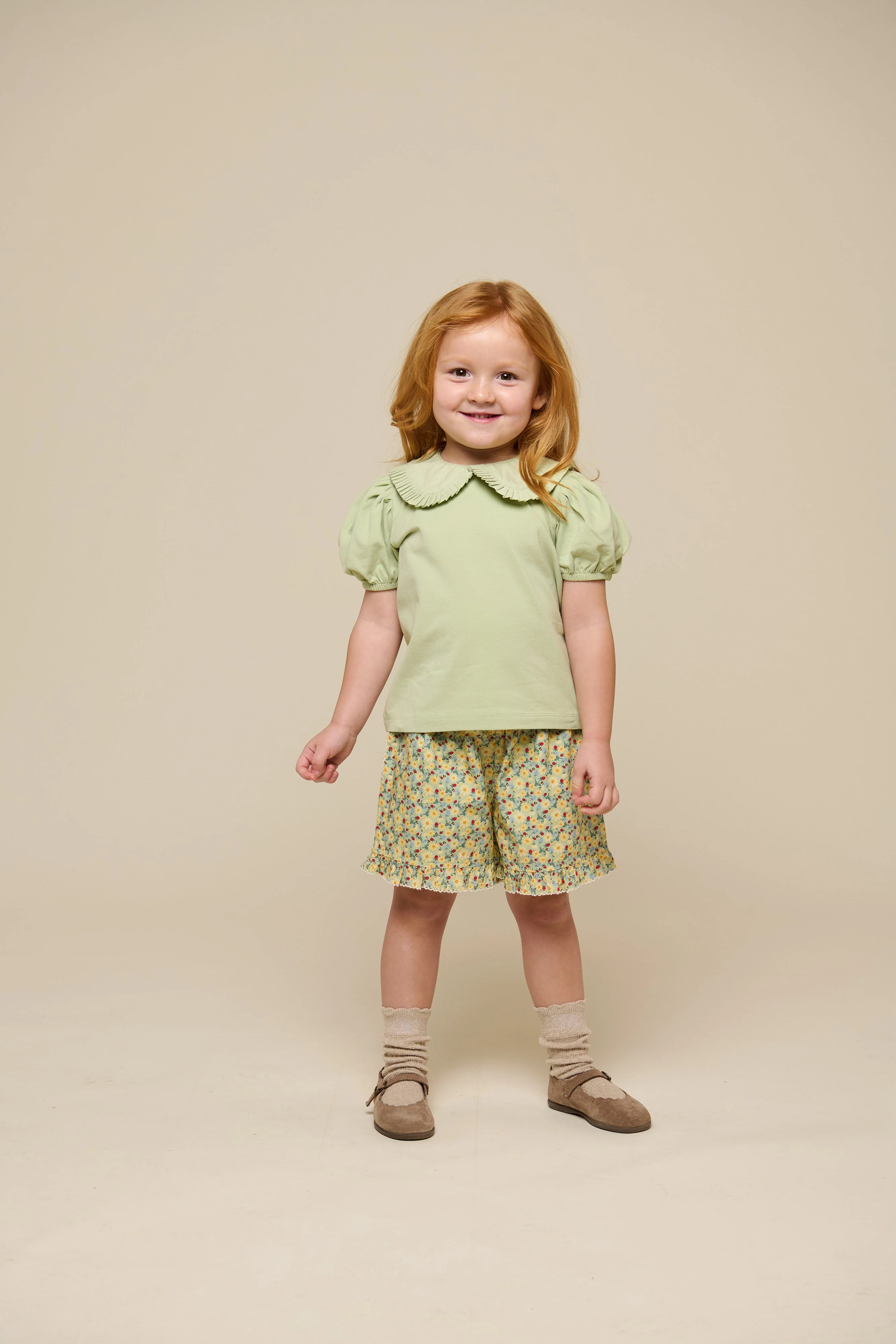 Jerseybluse mit Kragen - Kids - Powder Green | 101279 Nini - Image 2