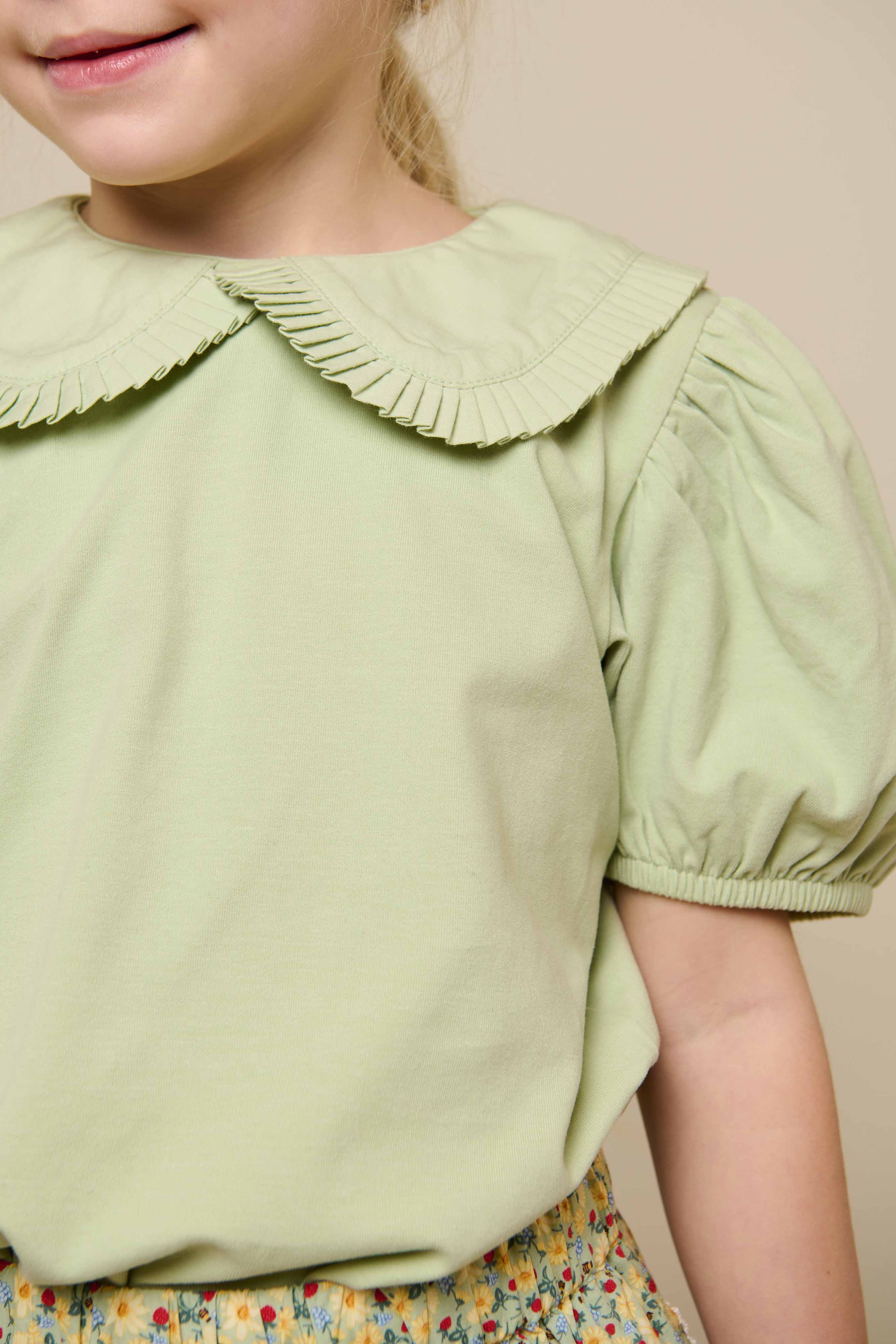 Jerseybluse mit Kragen - Tween - Powder Green | 101280 Nini - Image 5