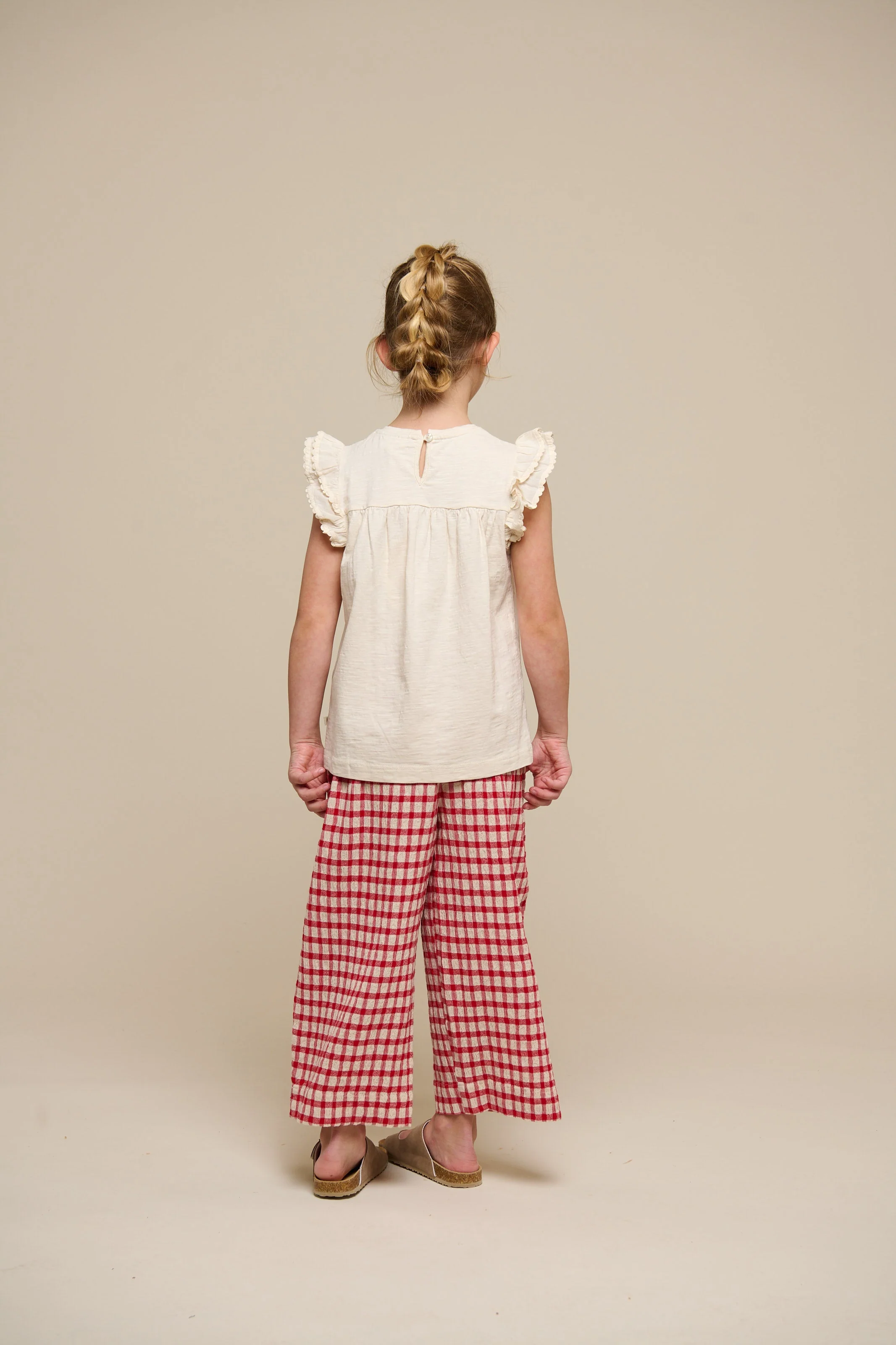 Jerseybluse mit Zick Zack Rüsche - Tween - Offwhite | 101071 Gabriella - Image 5