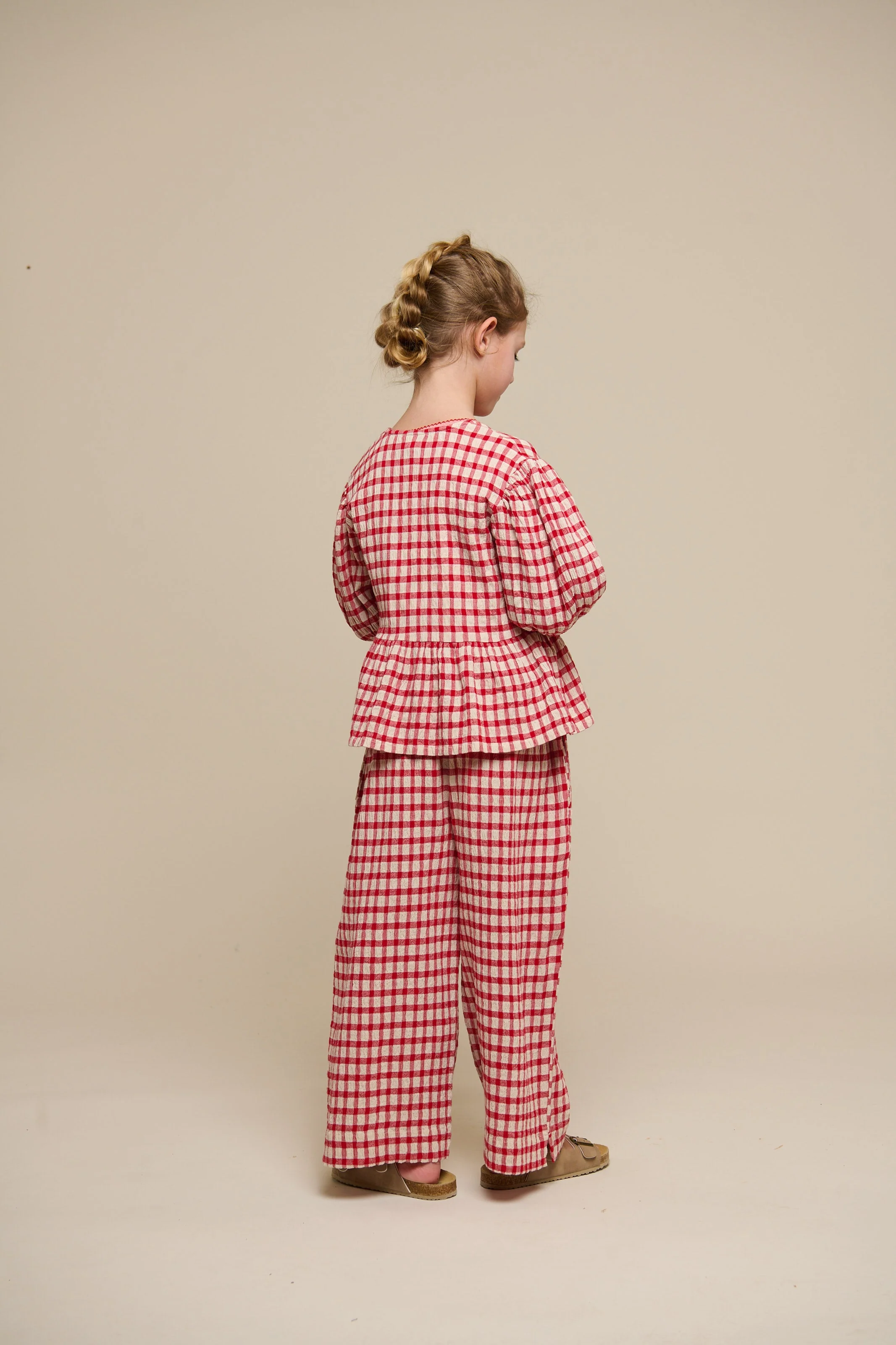 Karierte Baumwollbluse - Tween - Cherry Red | 100909 Bonnie - Image 6