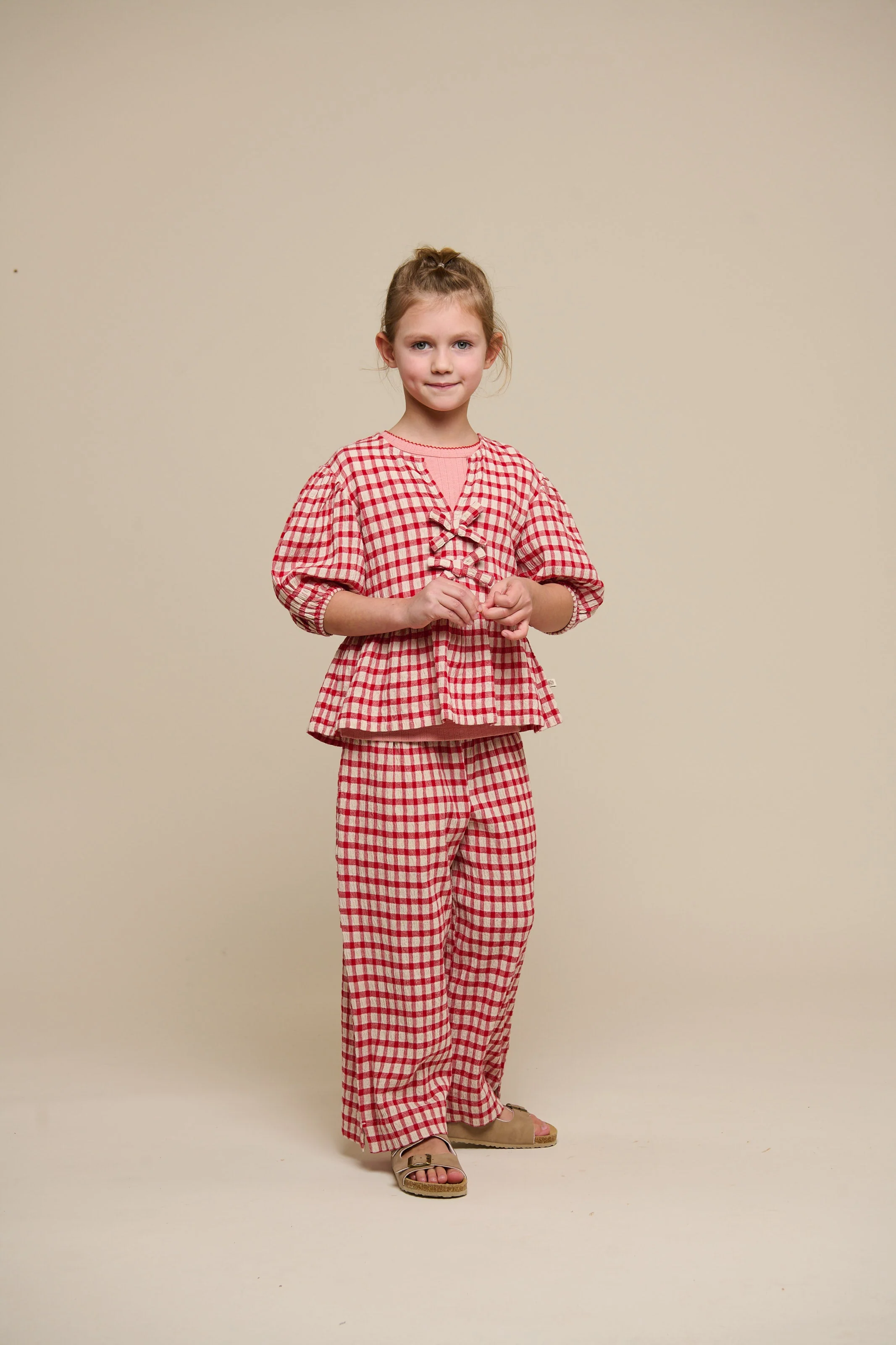 Karierte Baumwollhose - Tween - Cherry Red | 100907 Bonnie - Image 6