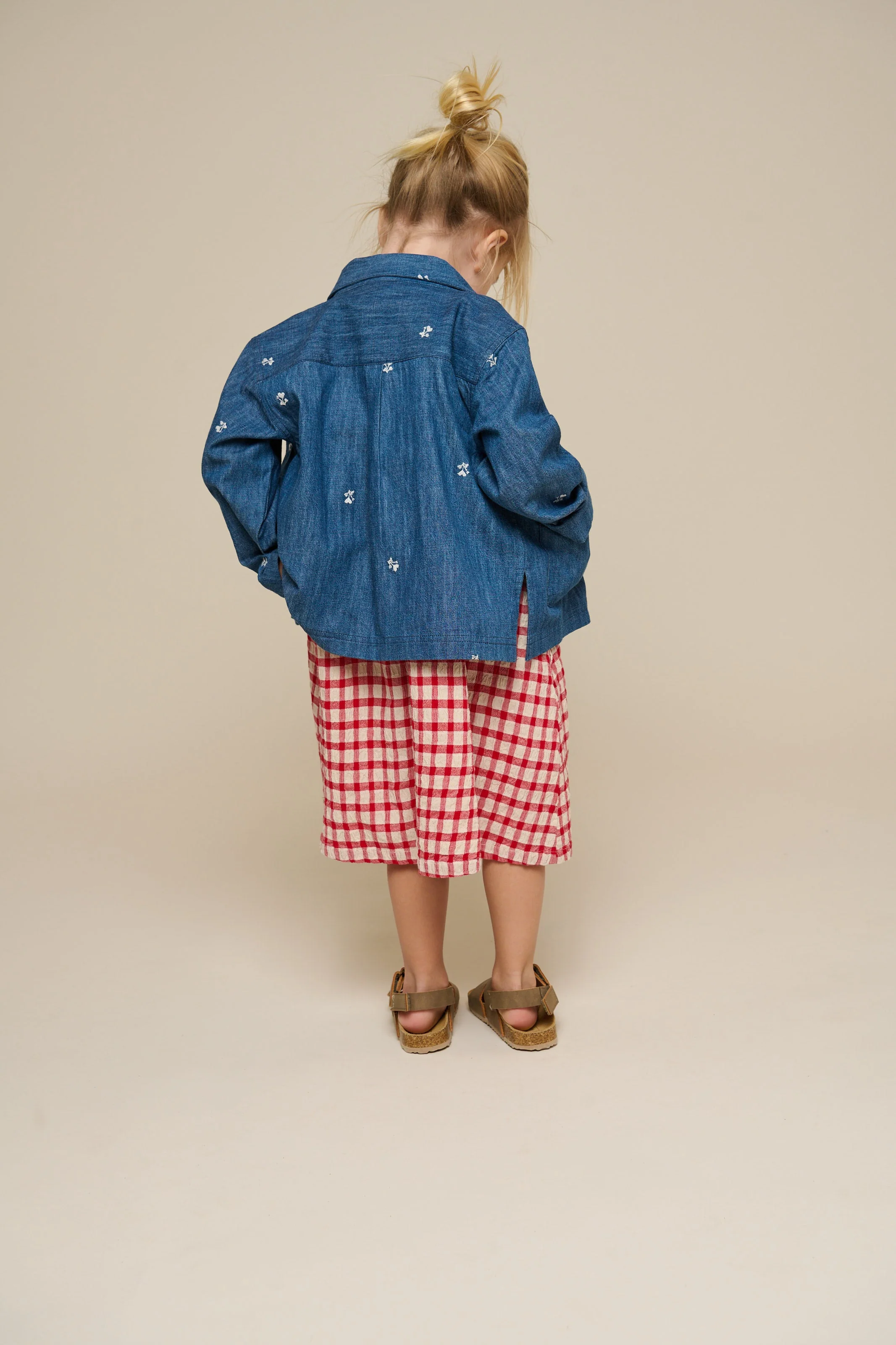 Kariertes Baumwollkleid - Kids - Cherry Red | 100904 Bonnie - Image 6