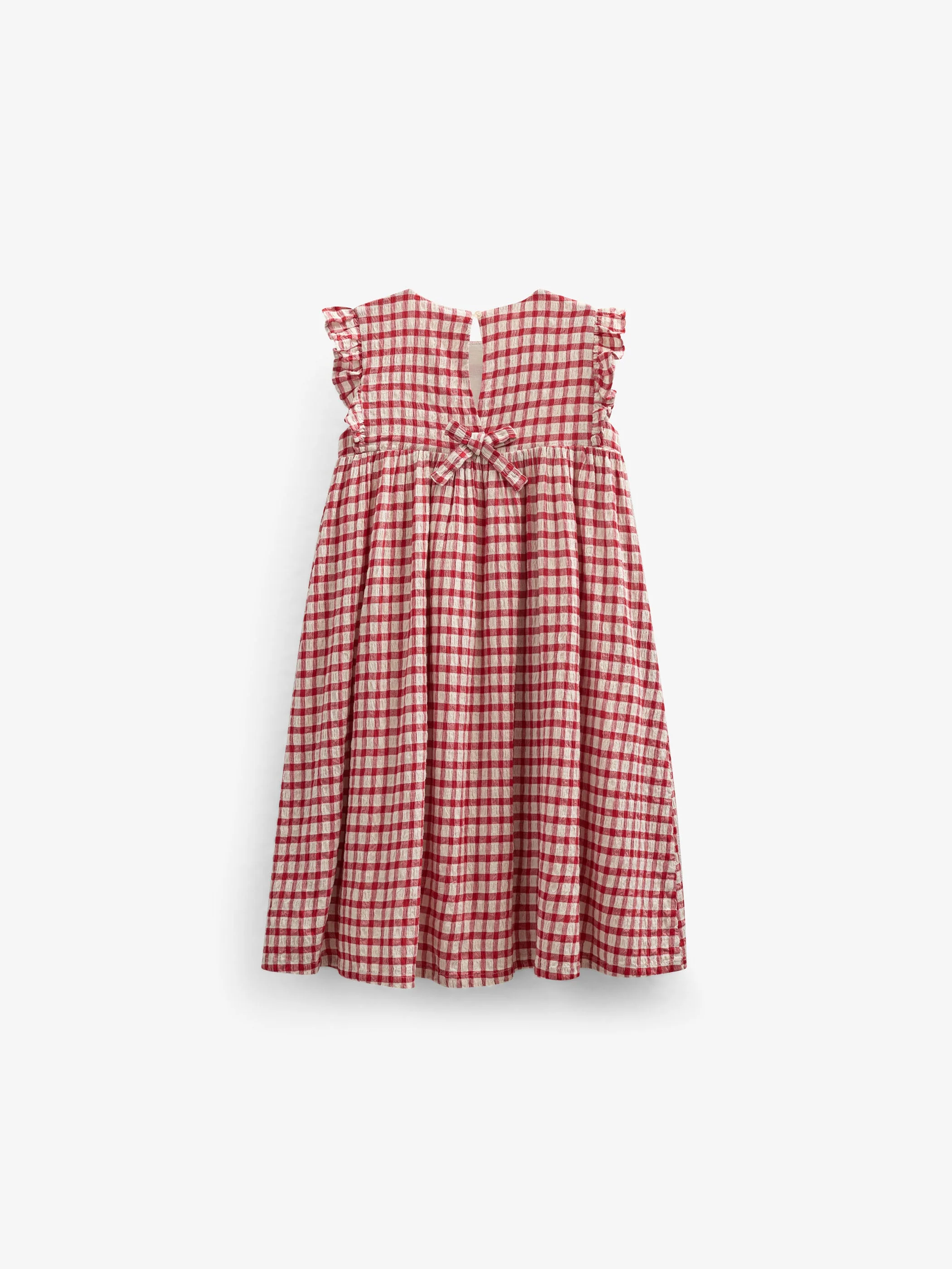 Kariertes Baumwollkleid - Tween - Cherry Red | 100905 Bonnie - Image 3