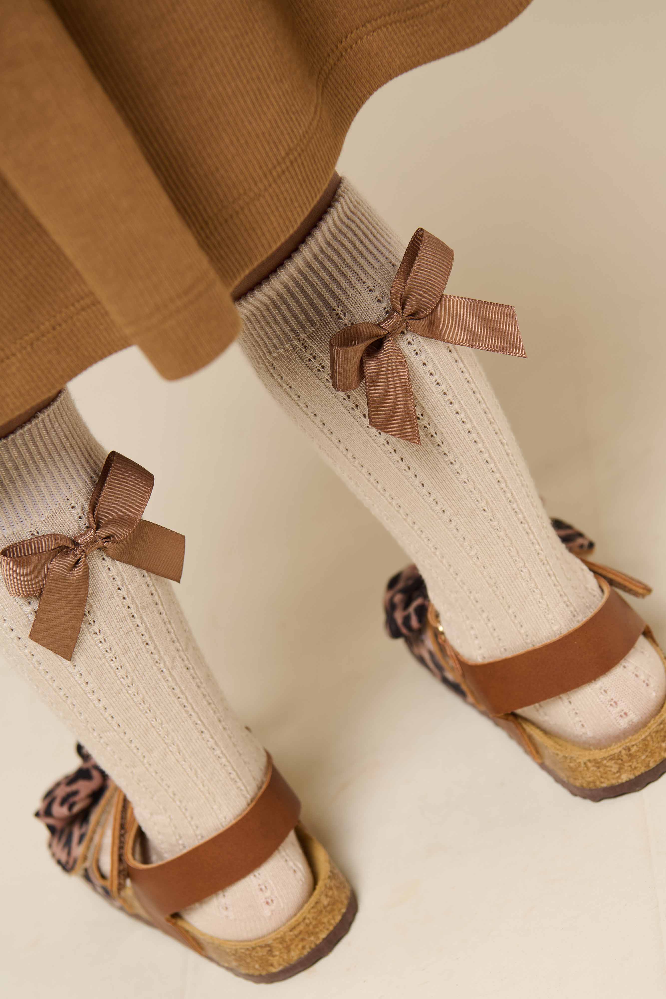 MP Kniestrümpfe mit Schleife - Kids - Light Beige | 101381 MP Liva - Image 2