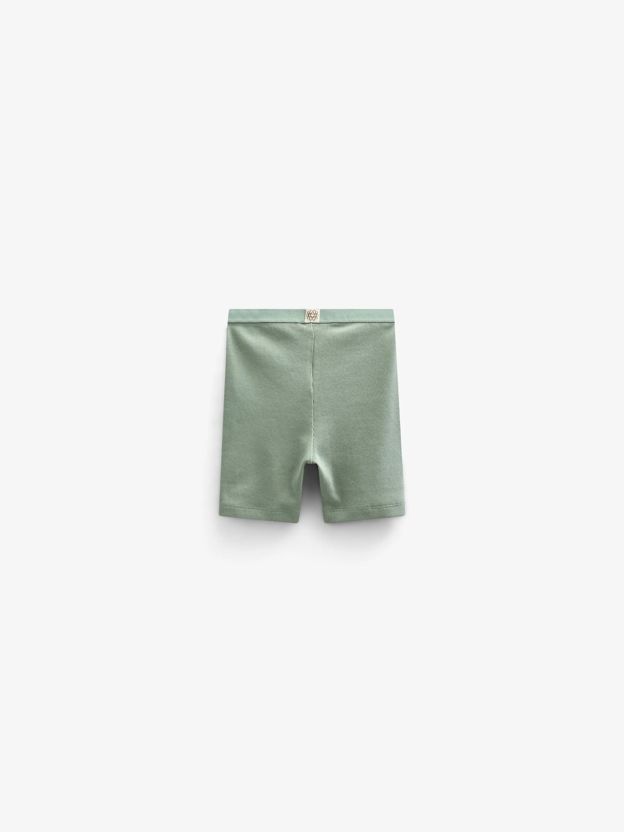 Kurze Shorts aus Modalripp - Tween - Dusty Green | 101319 Lottie - Image 3