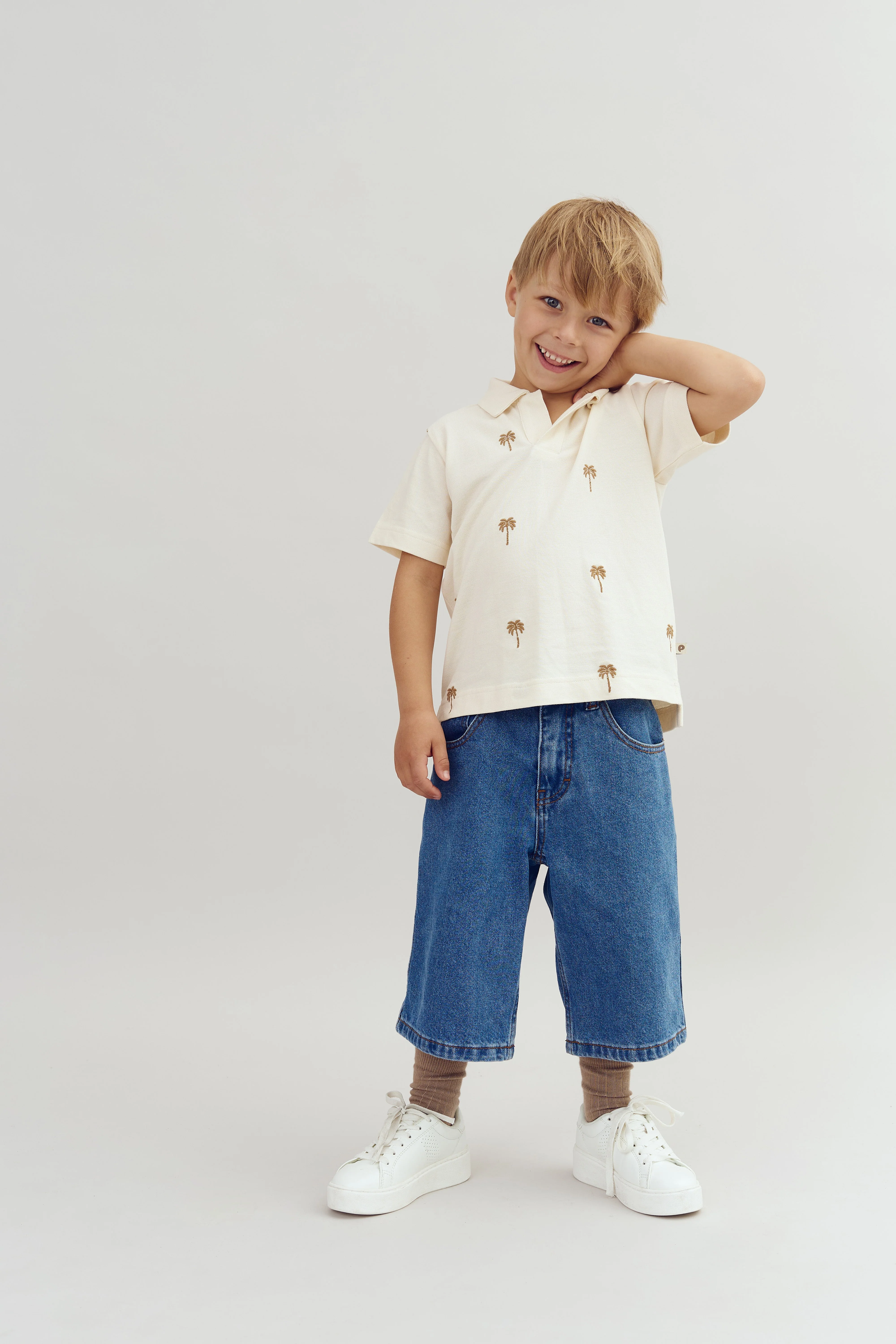 Lange Jeansshorts - Blue Denim | 100106 Storm - Image 2