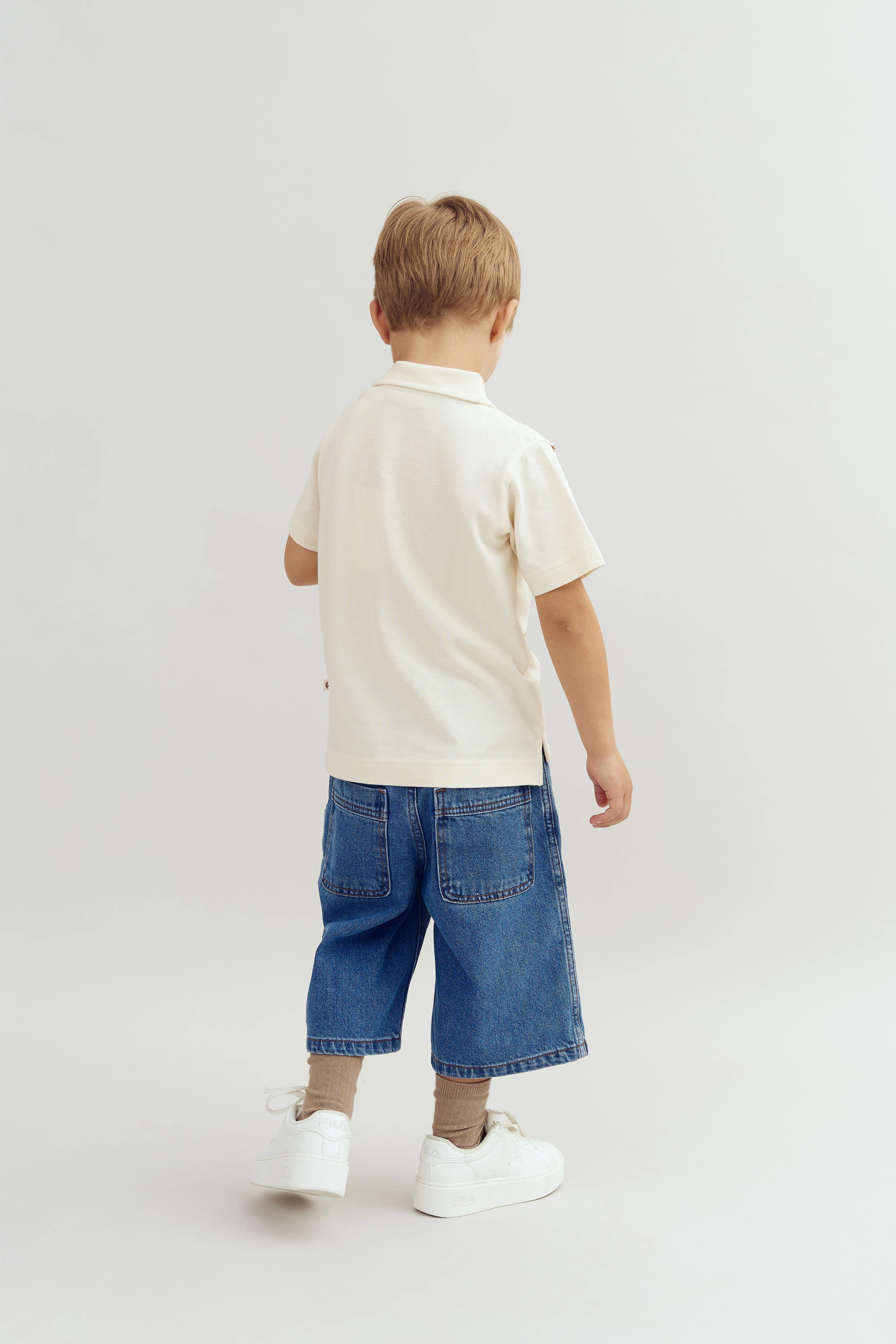 Lange Jeansshorts - Blue Denim | 100106 Storm - Image 4