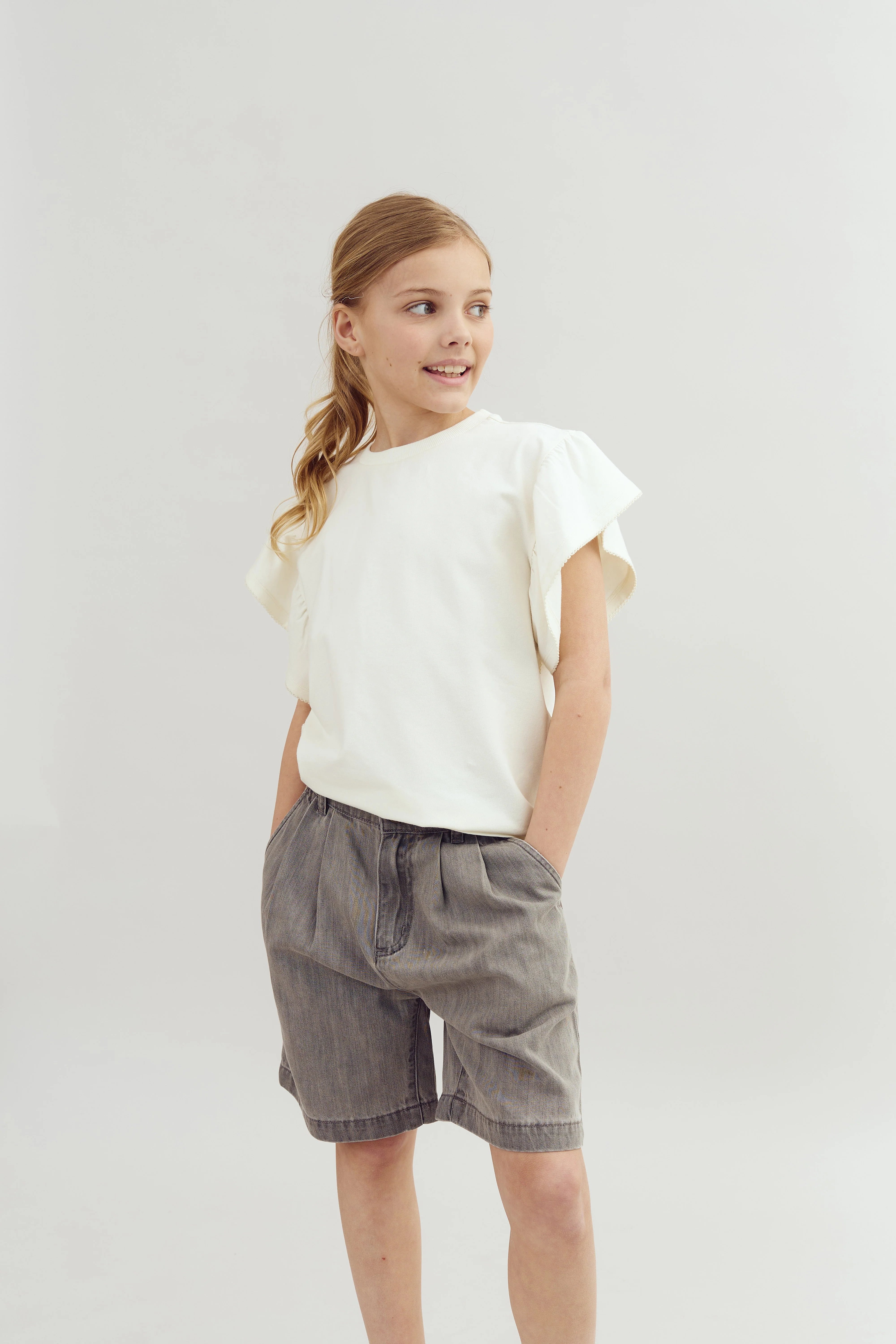 Jeansshorts - Tween - Grey Denim | 100102 Lea - Image 2