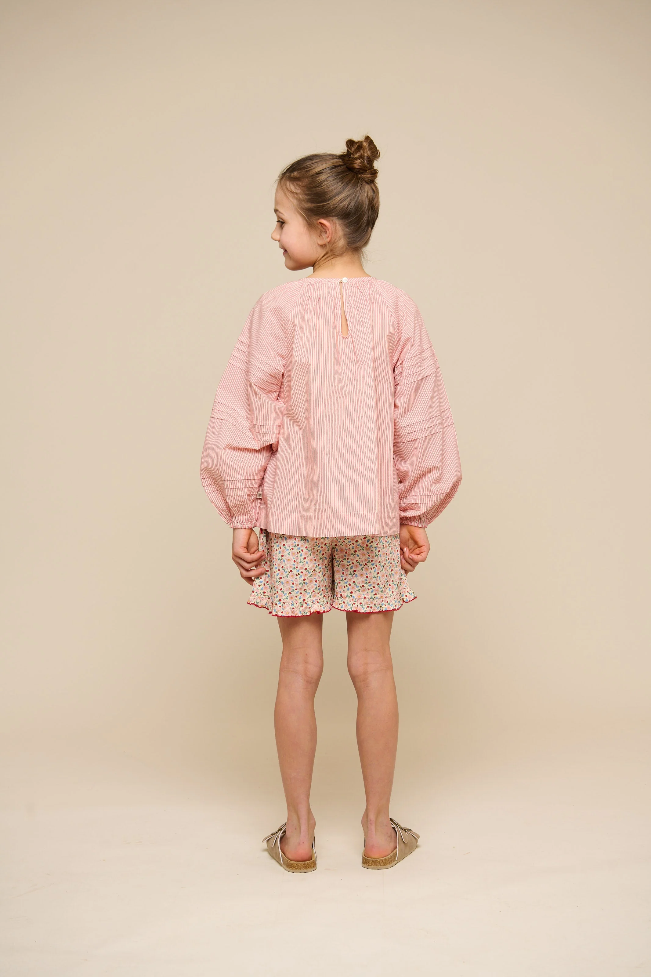 Langärmelige Gestreifte Bluse - Tween - Offwhite/Cherry Red | 100991 Willa - Image 5