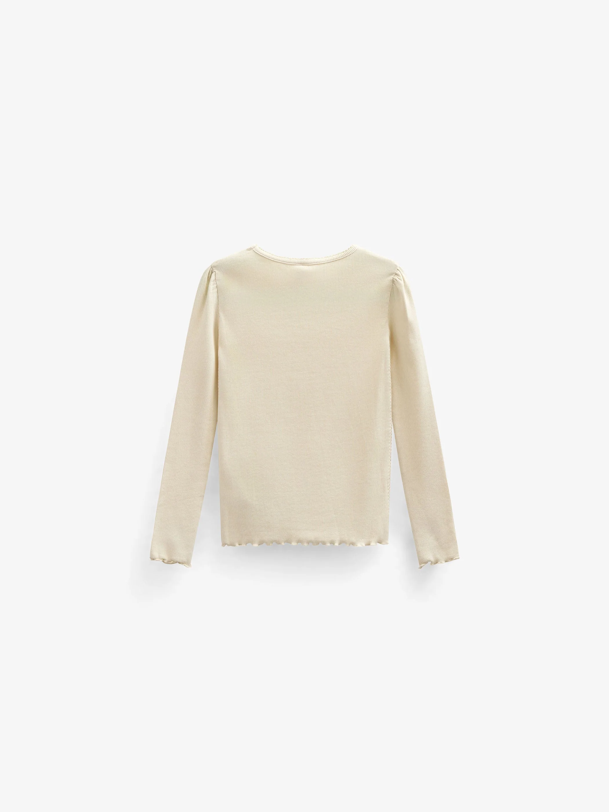 Langärmeliges T-Shirt aus Modalripp - Kids - OffWhite | 101312 Lottie - Image 3