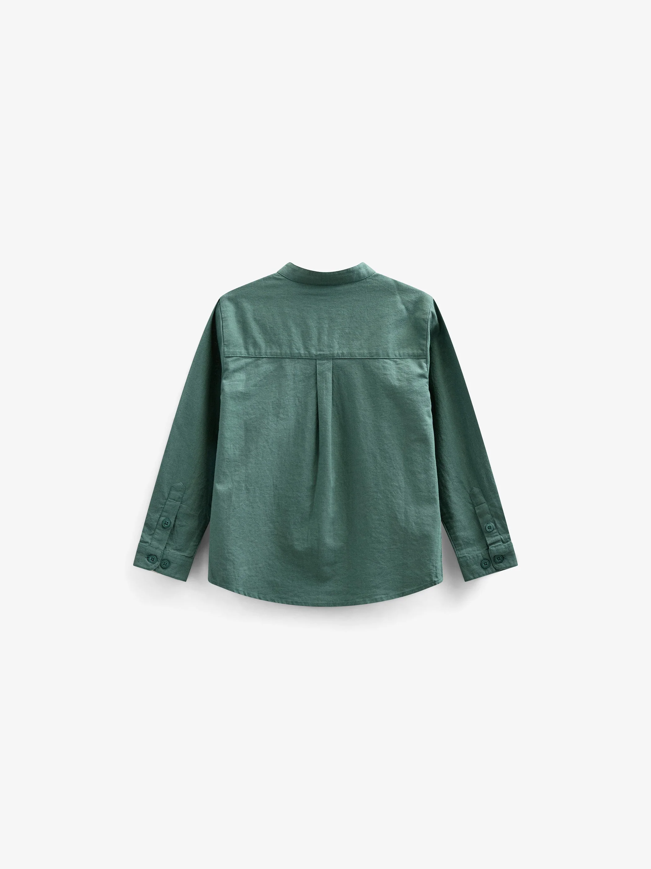 Leinenmix Hemd mit Stehkragen - Kids - Tropical Green | 101203 Lucca - Image 3
