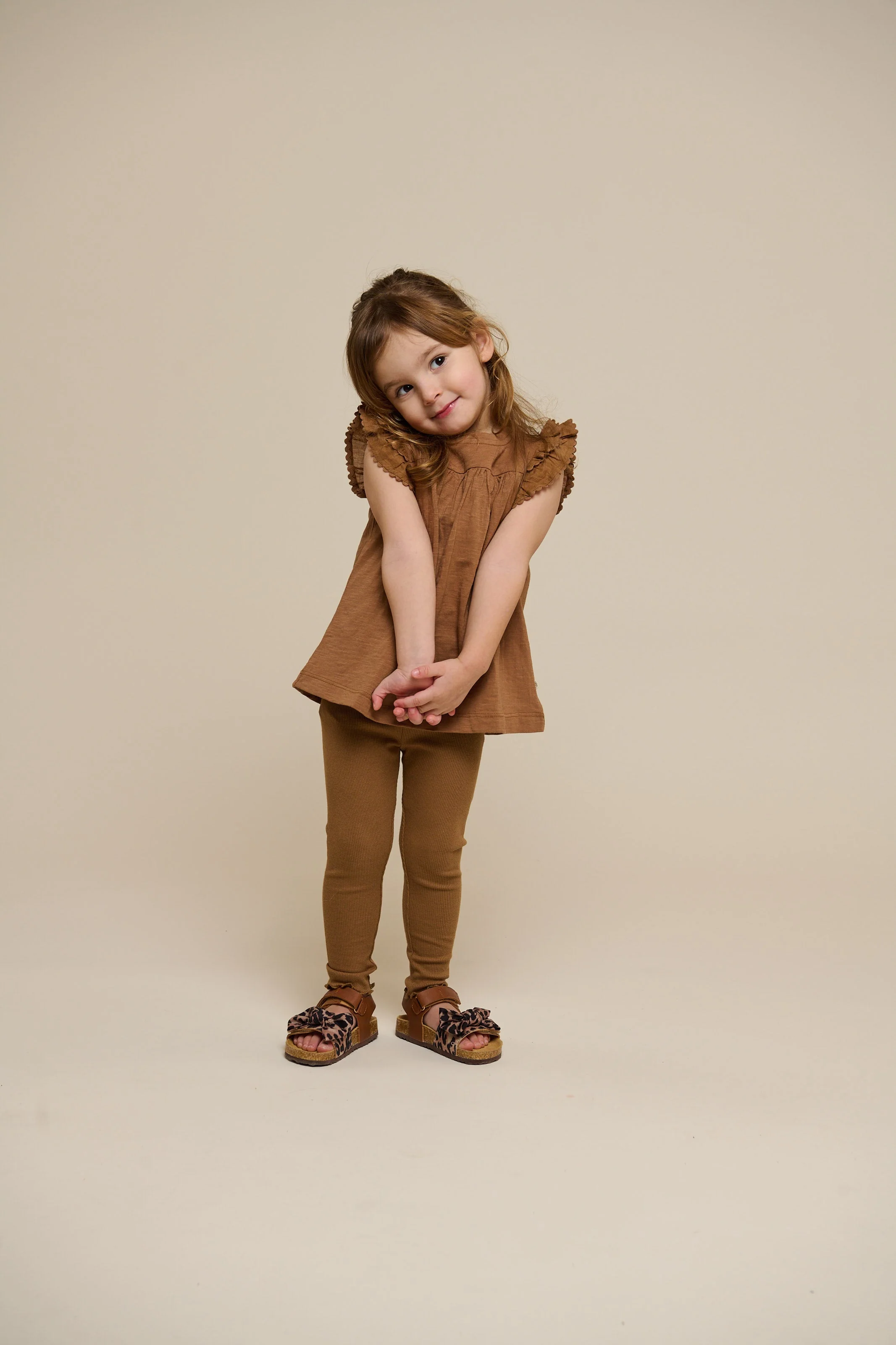 Modal-Ripp-Leggings - Kids - Coconut | 101324 Lottie - Image 2