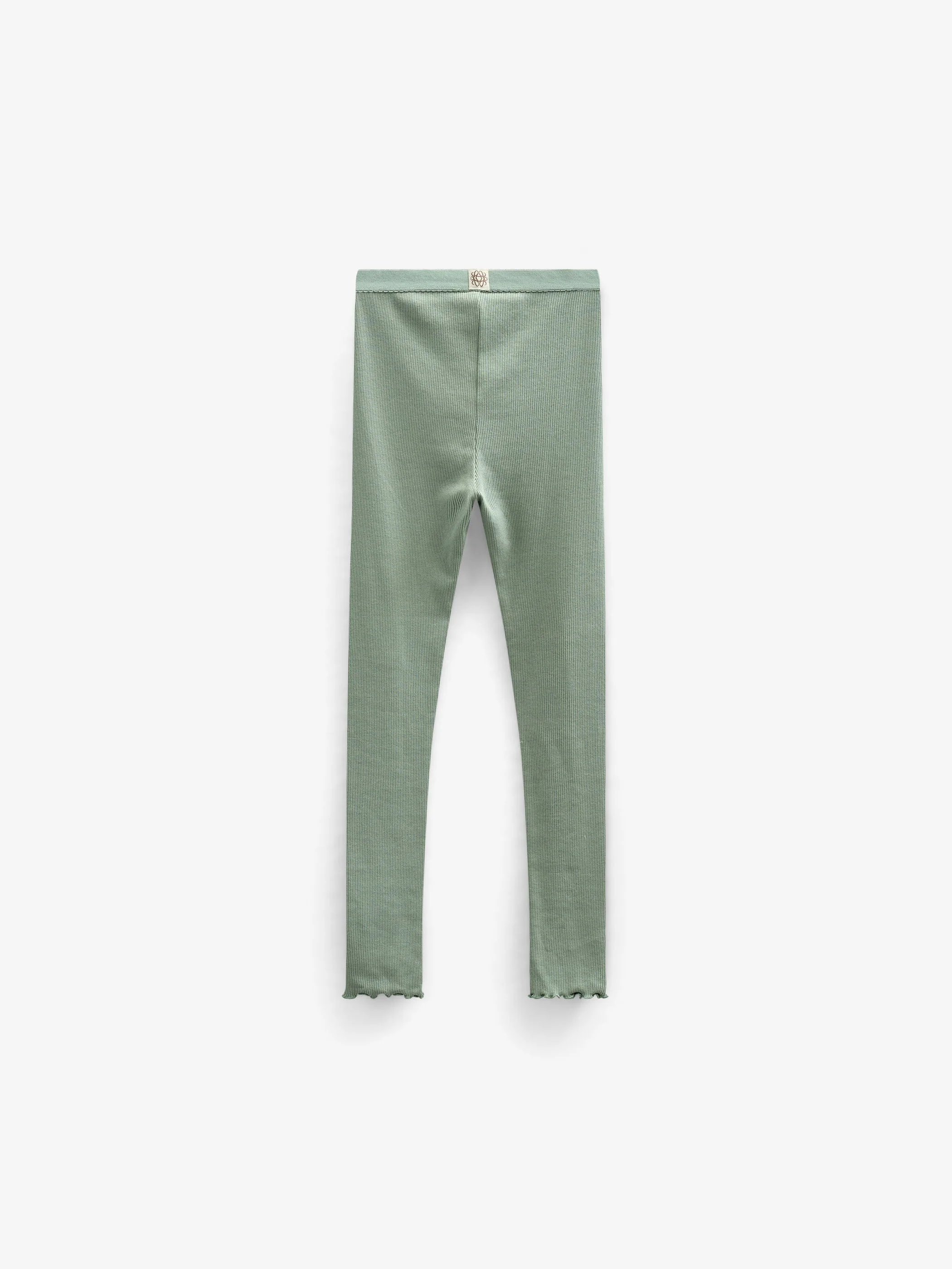 Modal-Ripp-Leggings - Kids - Dusty Green | 101326 Lottie - Image 3