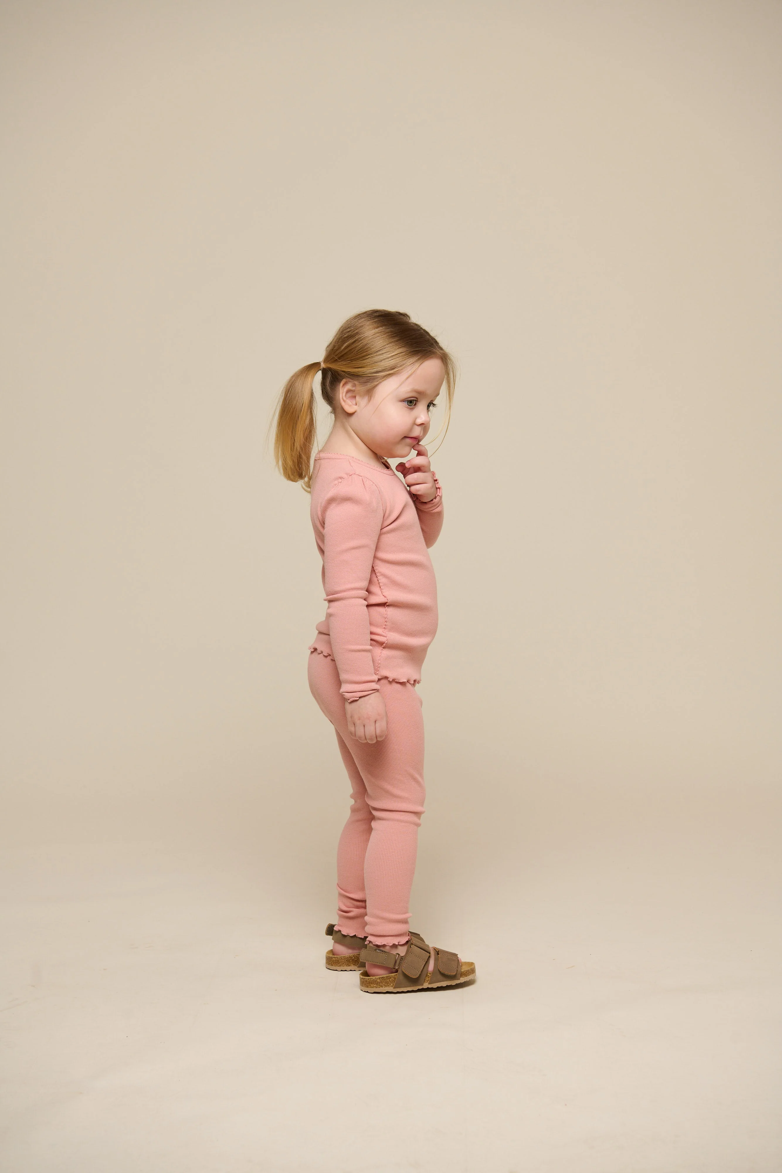 Modal-Ripp-Leggings - Kids - Rose Tan | 101322 Lottie - Image 4