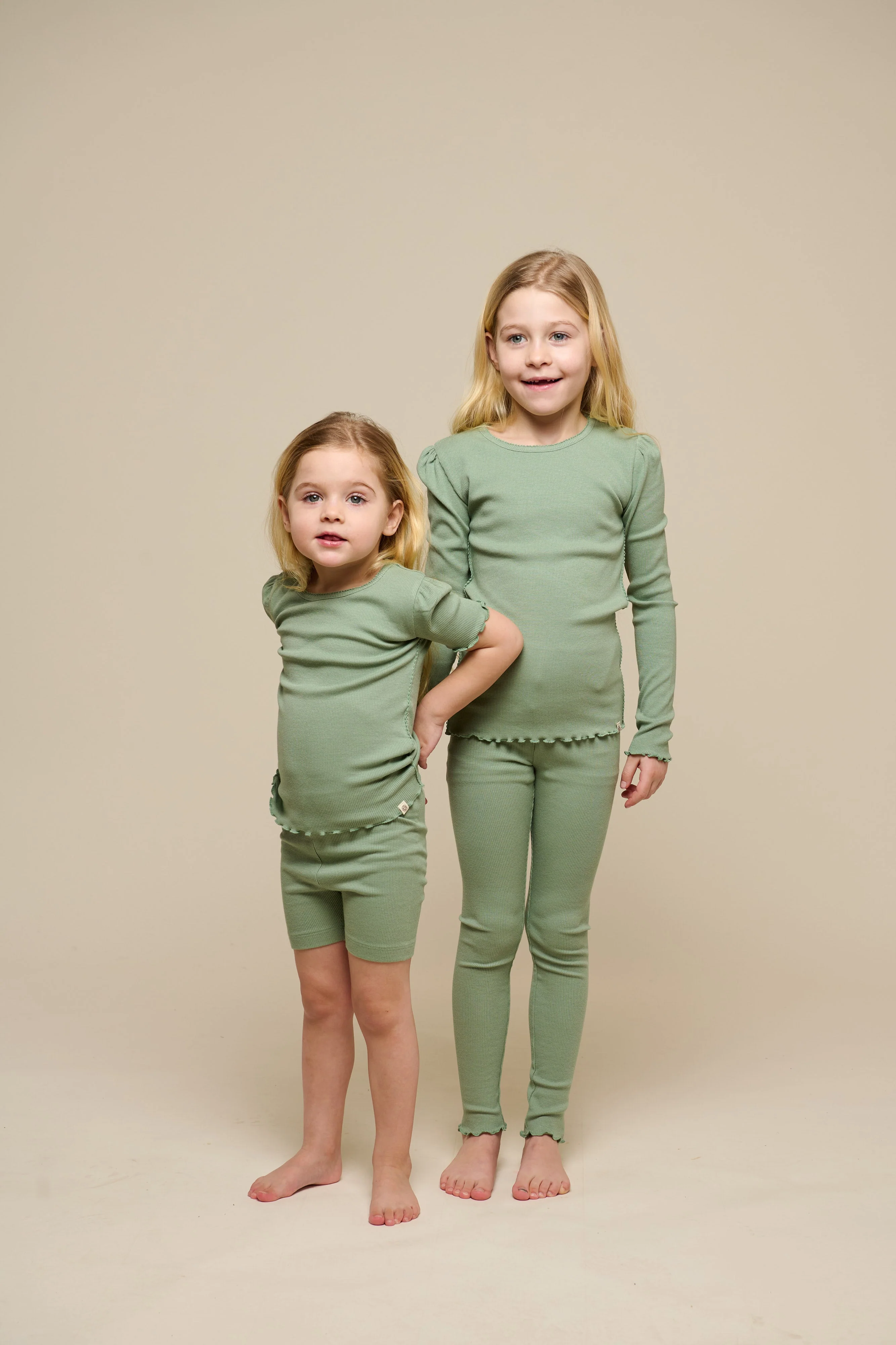 Modal-Ripp-Leggings - Tween - Dusty Green | 101327 Lottie - Image 4