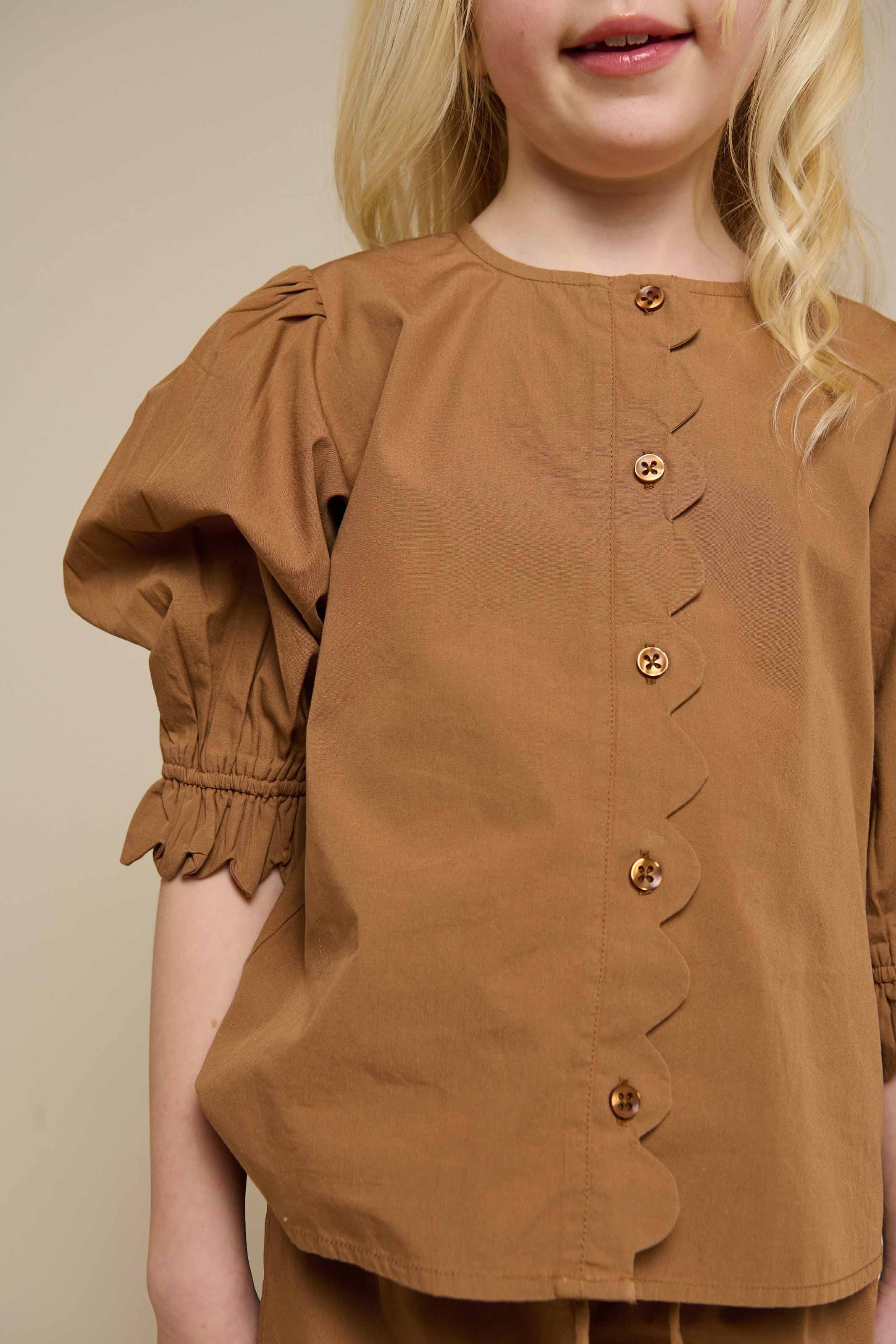 Popelinebluse mit Muschelkante - Tween - Coconut | 101077 Joy - Image 7