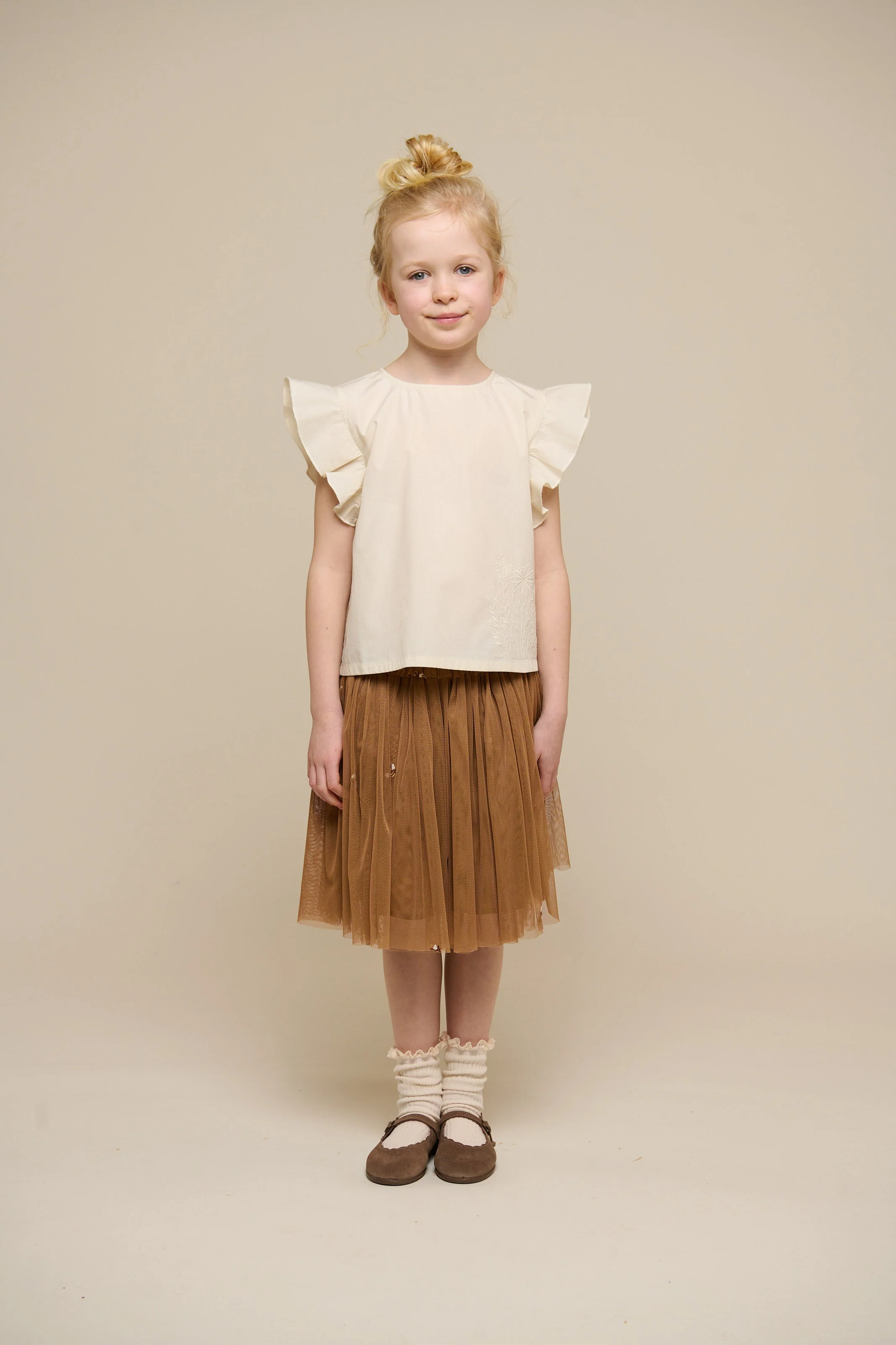 Popelinebluse mit Stickerei - Tween - Offwhite | 101074 Barbara - Image 2