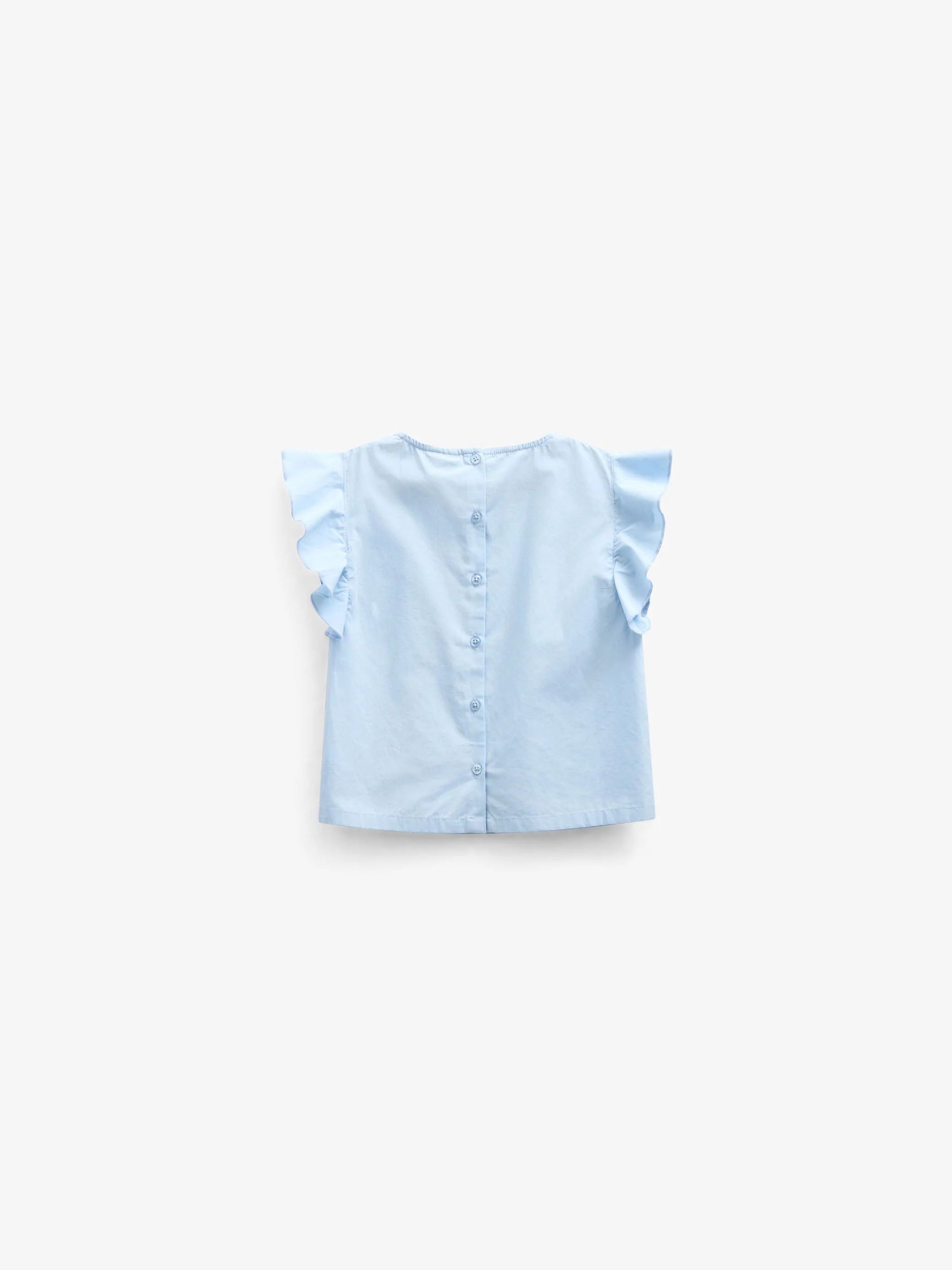 Popelinebluse mit Stickerei - Tween - Powder Blue | 101073 Barbara - Image 3