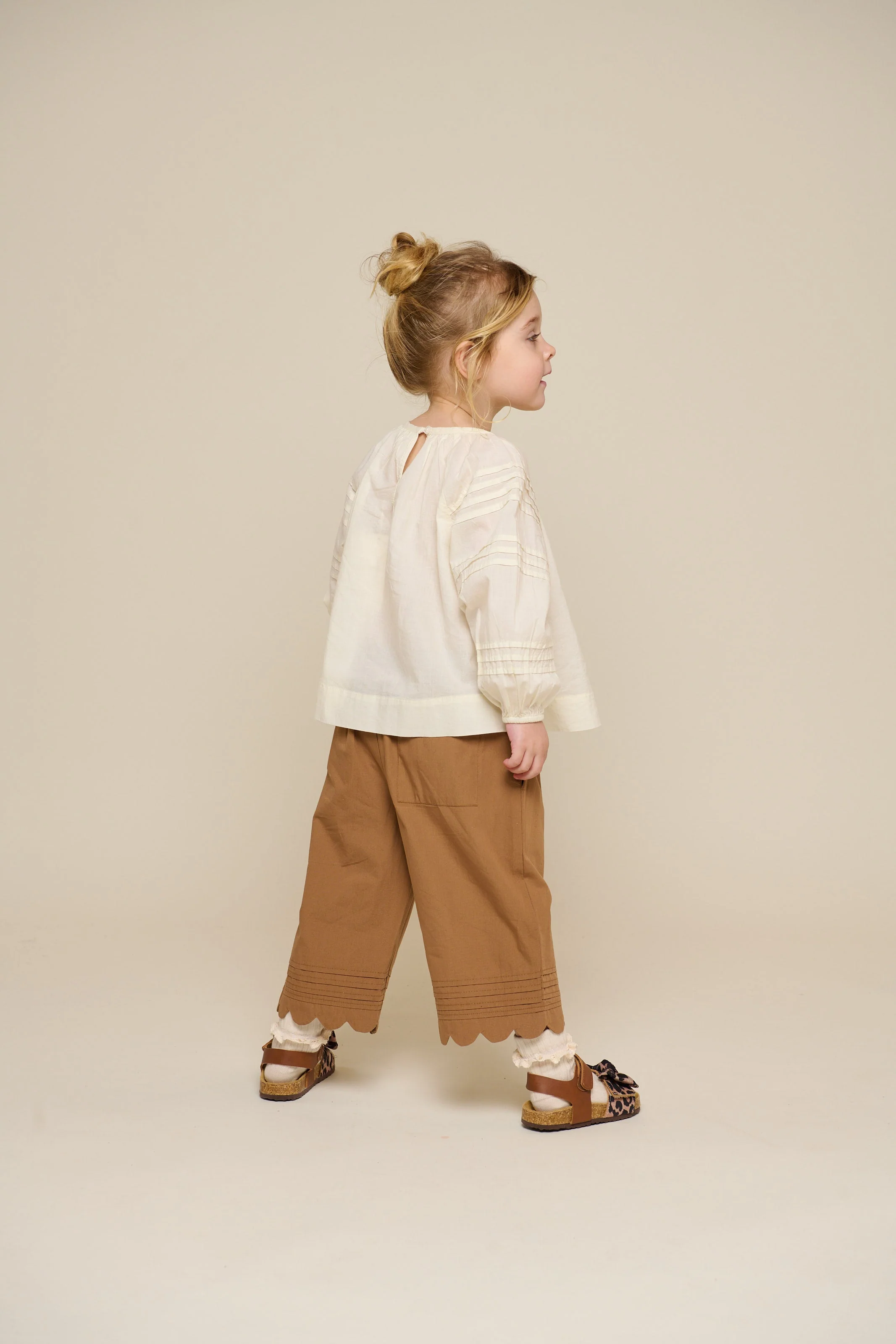 Popelinehose mit Muschelkante - Kids - Coconut | 101048 Joy - Image 4