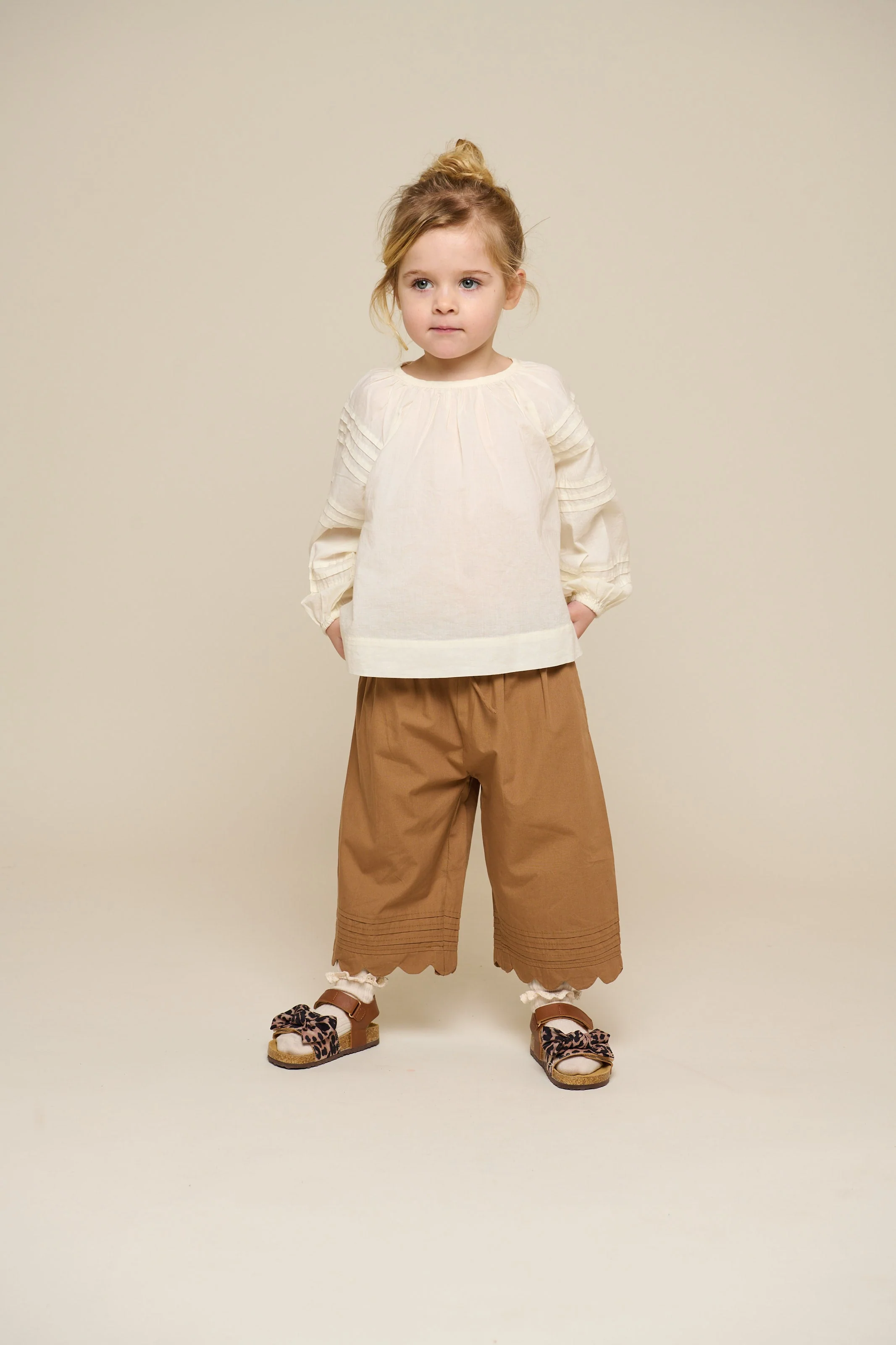 Popelinehose mit Muschelkante - Kids - Coconut | 101048 Joy - Image 5