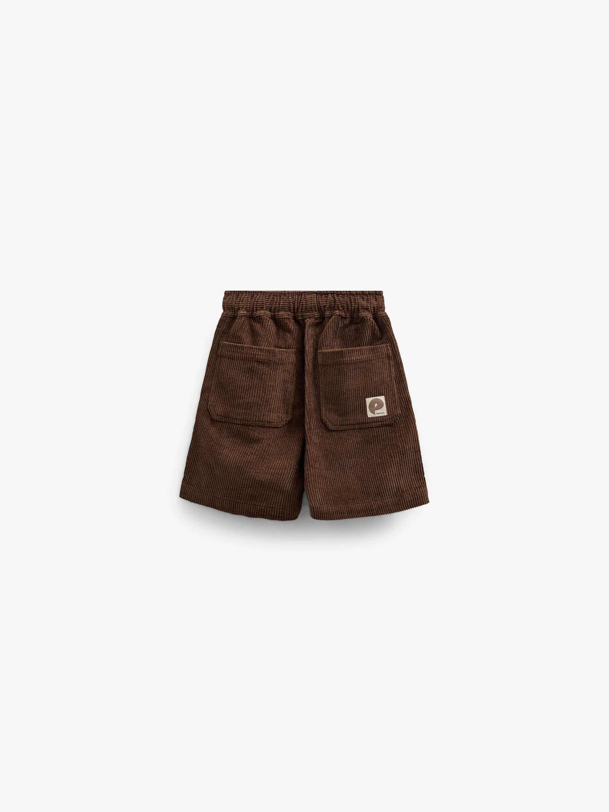 Pull-On Cord Shorts - Tween - Dark Brown | 101105 Tobias - Image 3