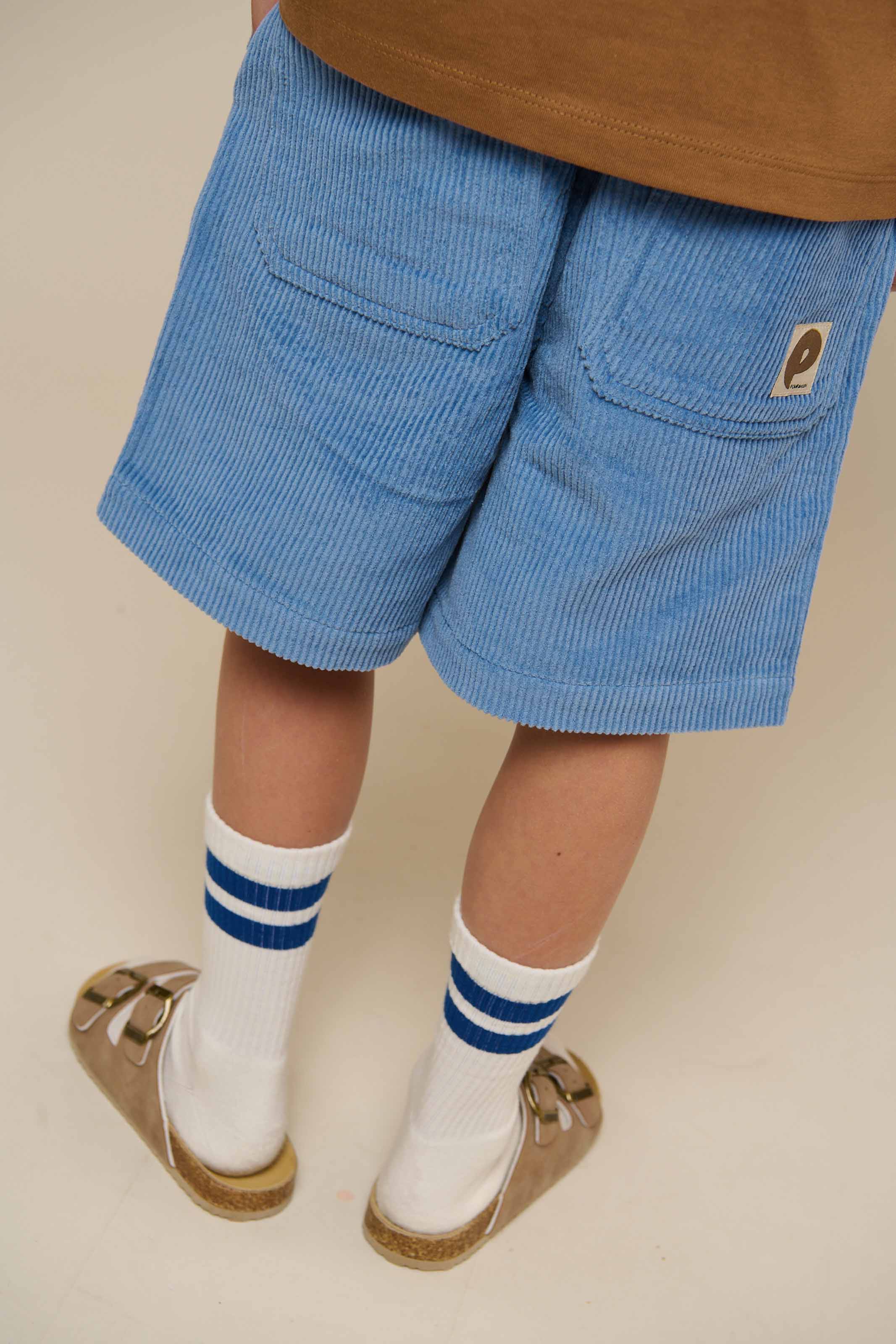 Pull-On Cord Shorts - Tween - Dusty Blue | 101101 Tobias - Image 4