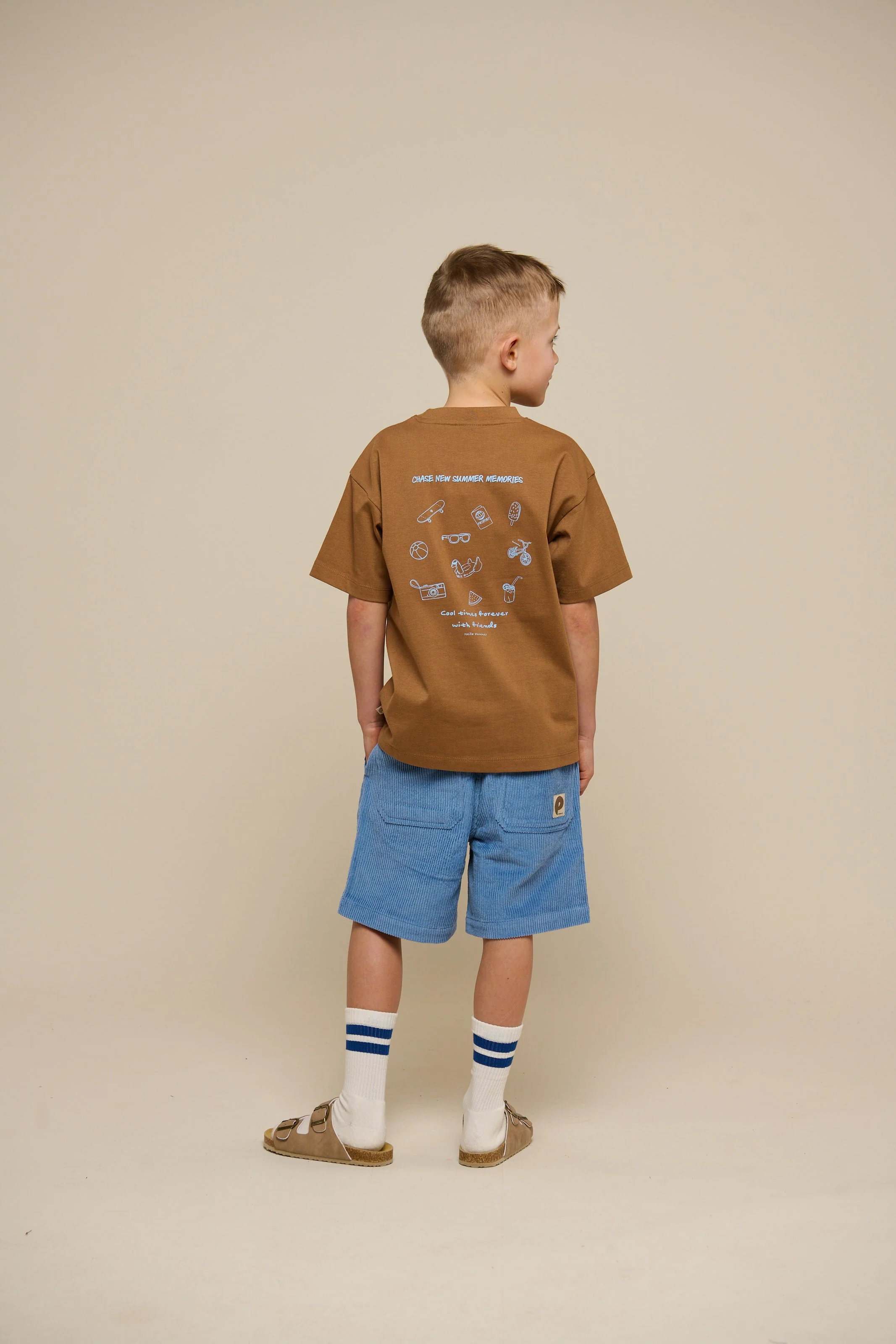 Pull-On Cord Shorts - Tween - Dusty Blue | 101101 Tobias - Image 5