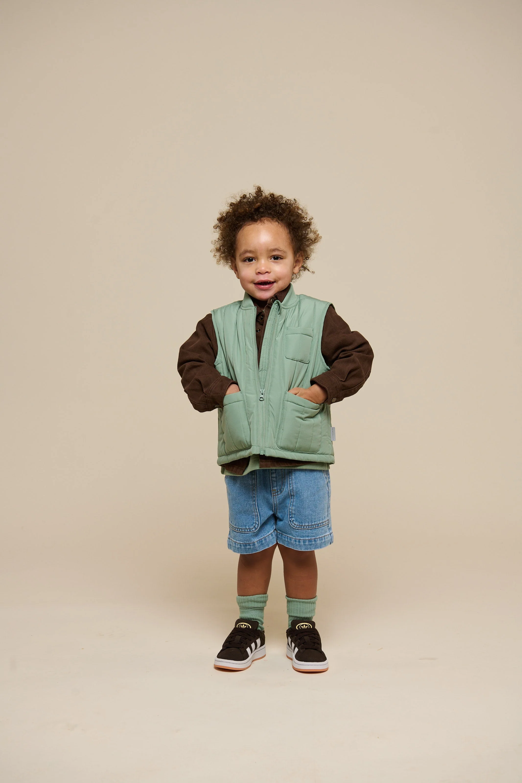 Pull-on Denim Shorts - Kids - Light Blue Denim | 101026 Gavin - Image 6