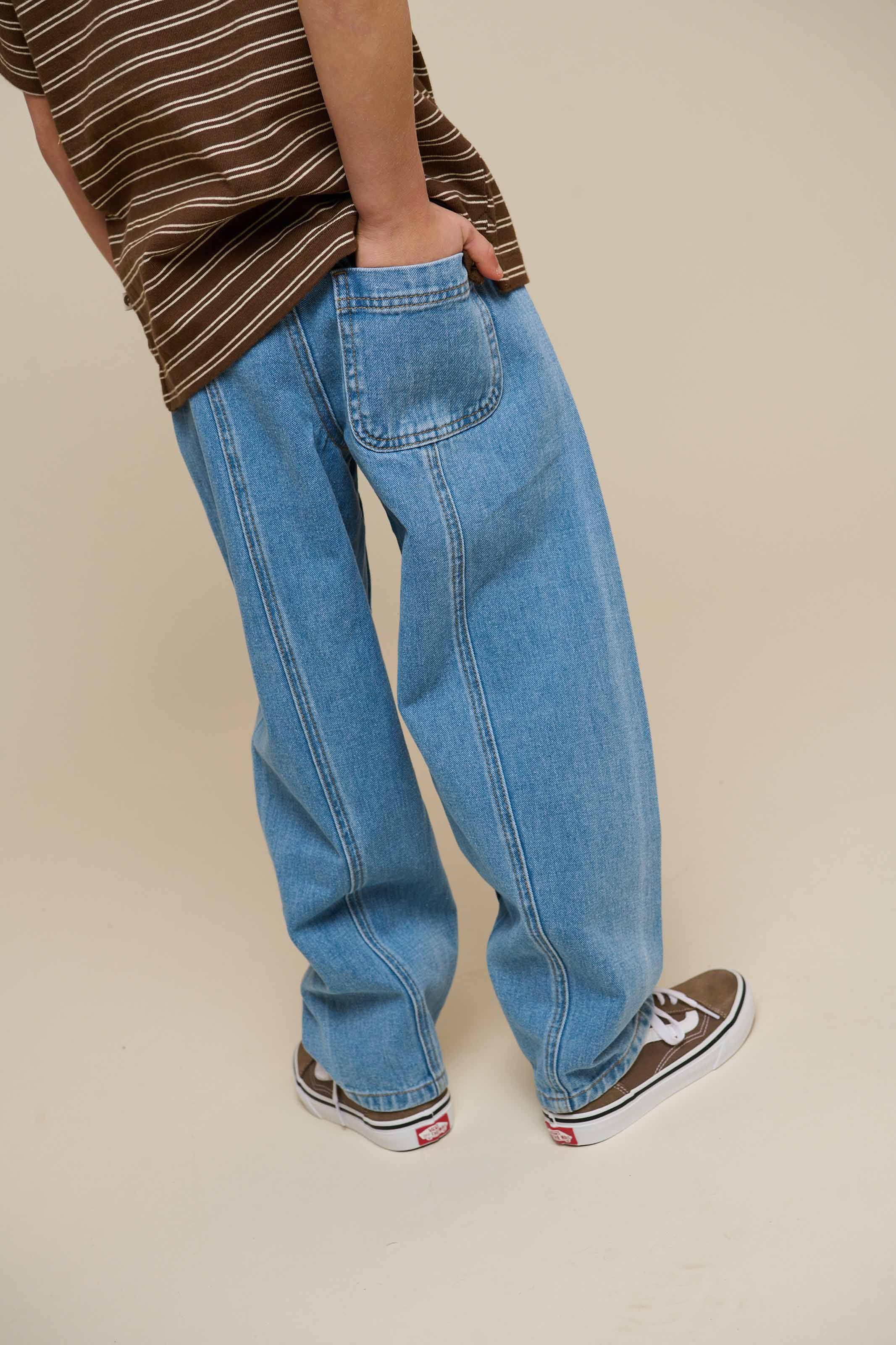 Pull-On Jeans - Tween - Light Blue Denim | 101025 Gavin - Image 4