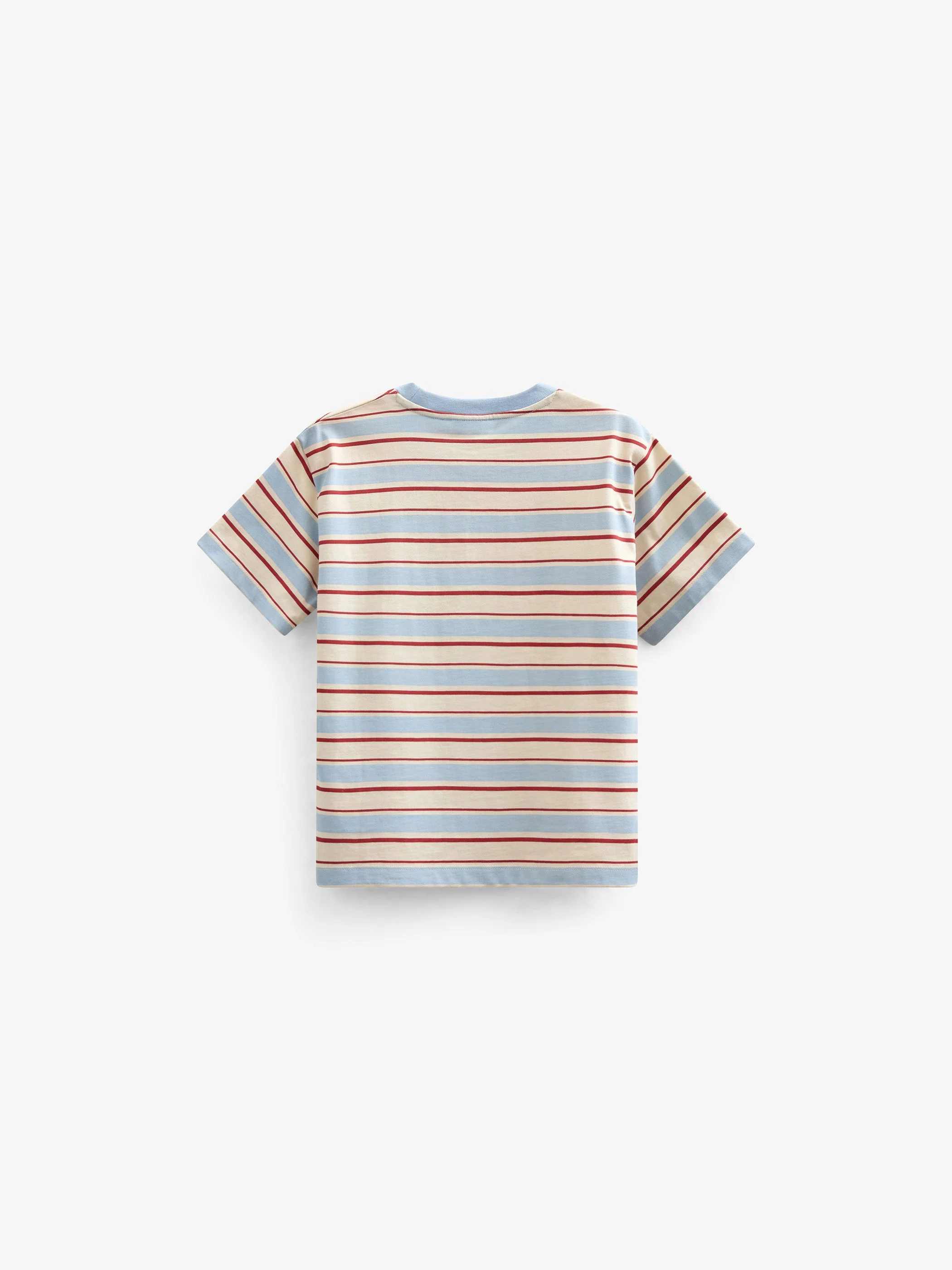 Retro Gestreiftes T-Shirt - Tween - Powder Blue | 101276 Steven - Image 3