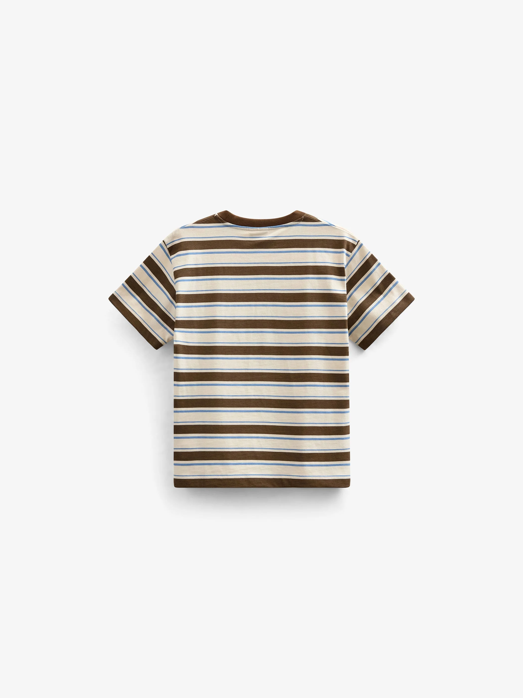 Retro Striped T-shirt - Kids - Dark Brown | 101273 Steven - Image 3
