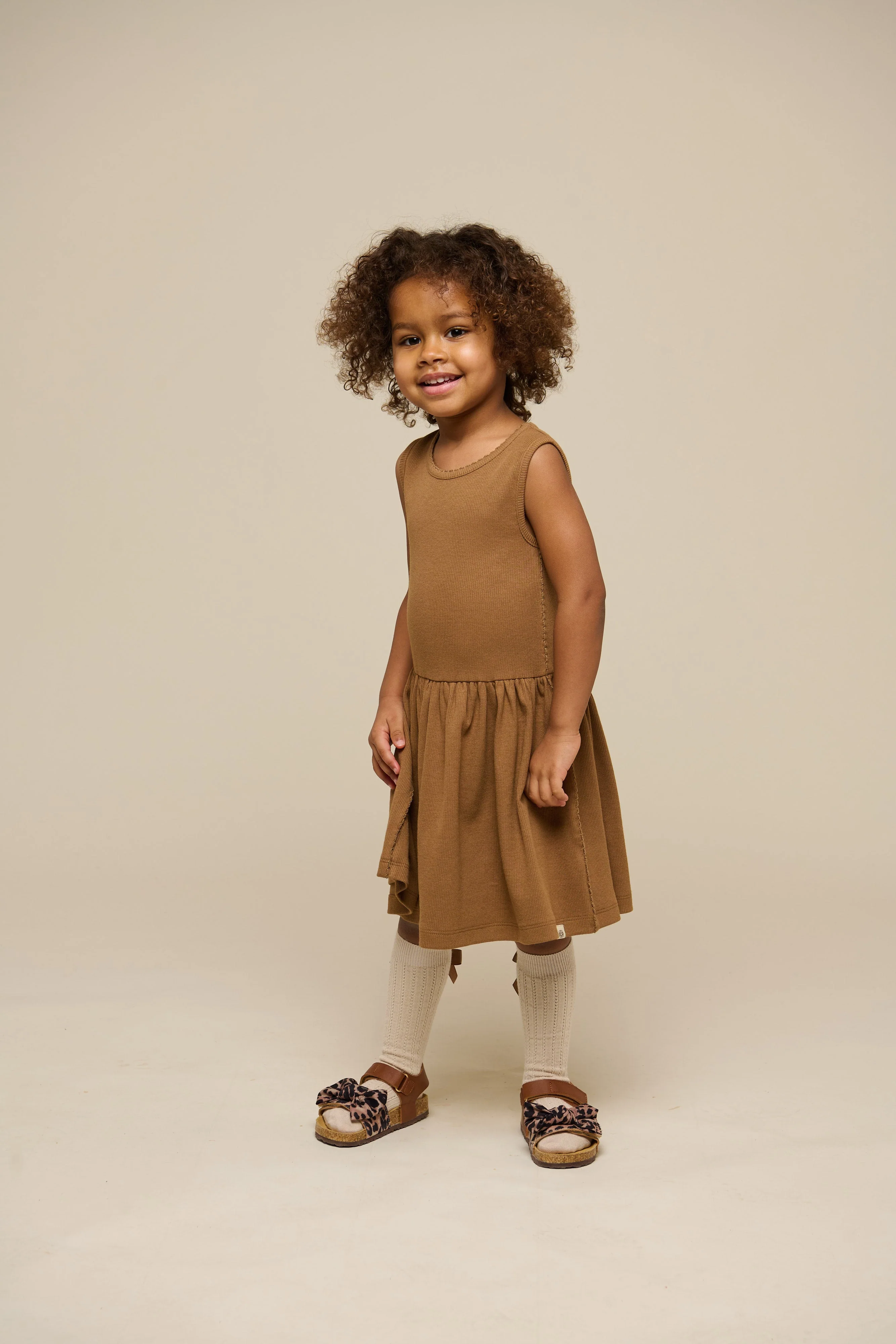 Ärmelloses Kleid aus Modalripp - Kids - Coconut | 101297 Lottie - Image 3