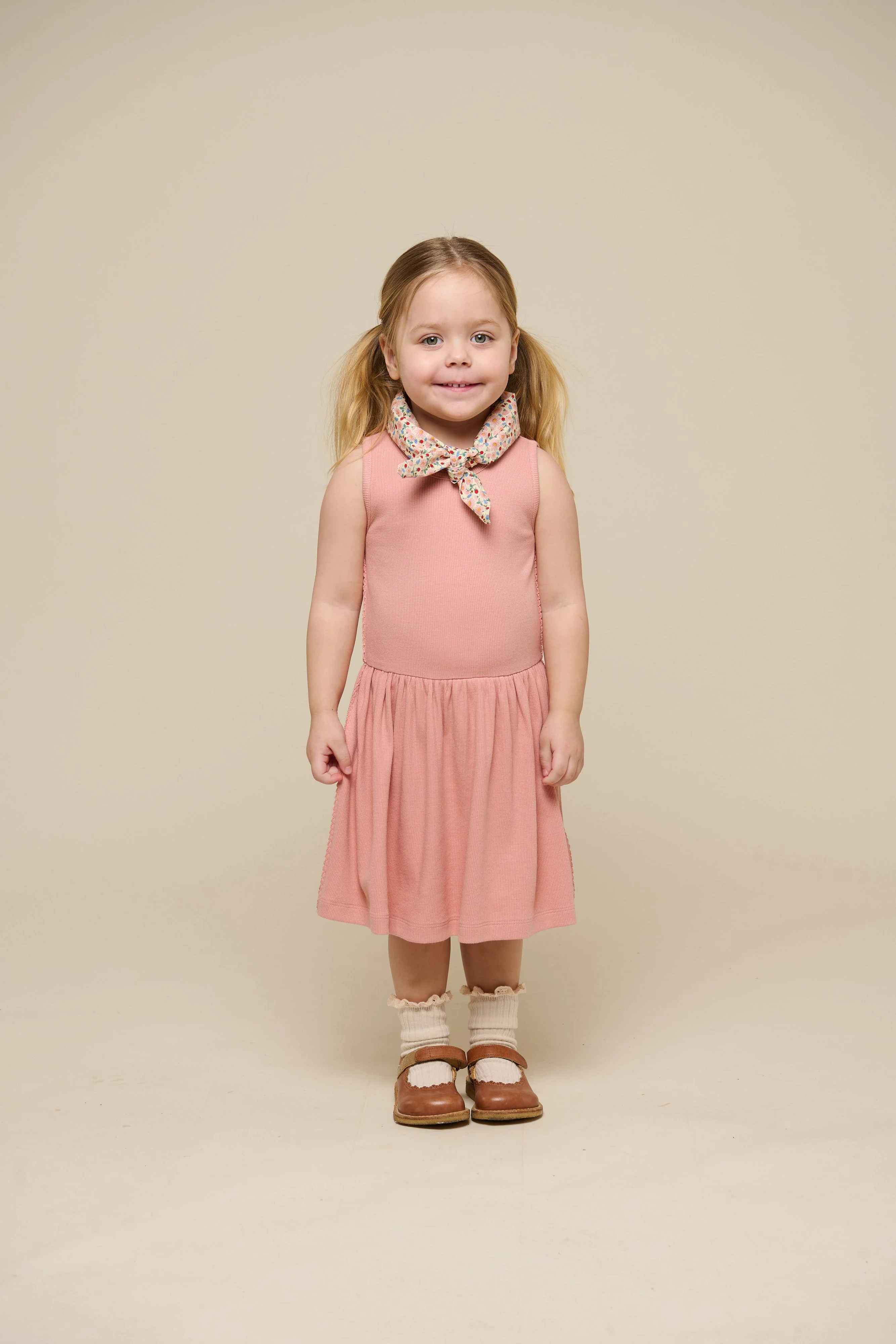 Ärmelloses Kleis aus Modalripp - Kids - Rose Tan | 101296 Lottie - Image 4