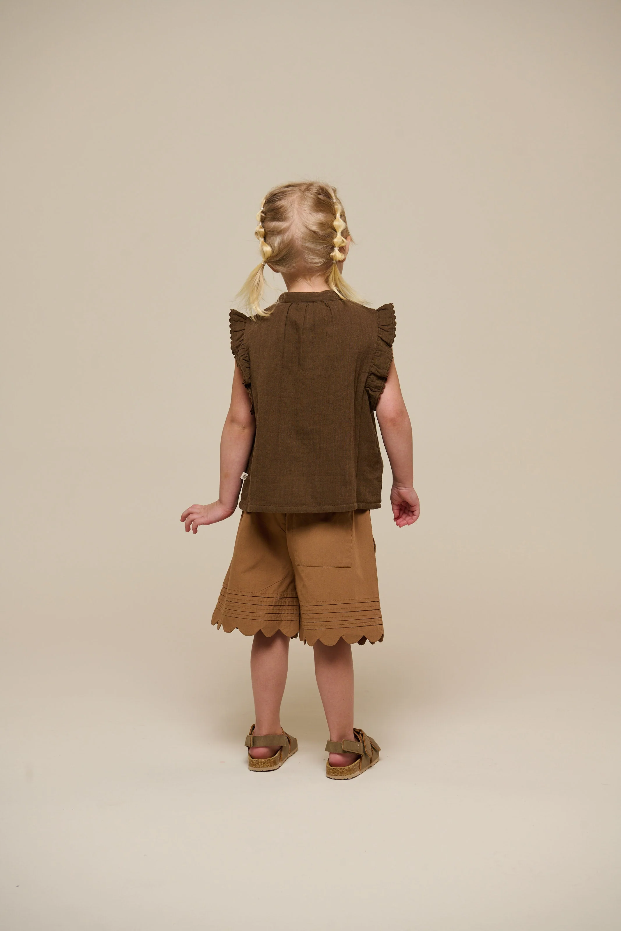 Ärmelloses Top aus Gaze - Kids - Dark Brown | 100928 Jasmine - Image 5