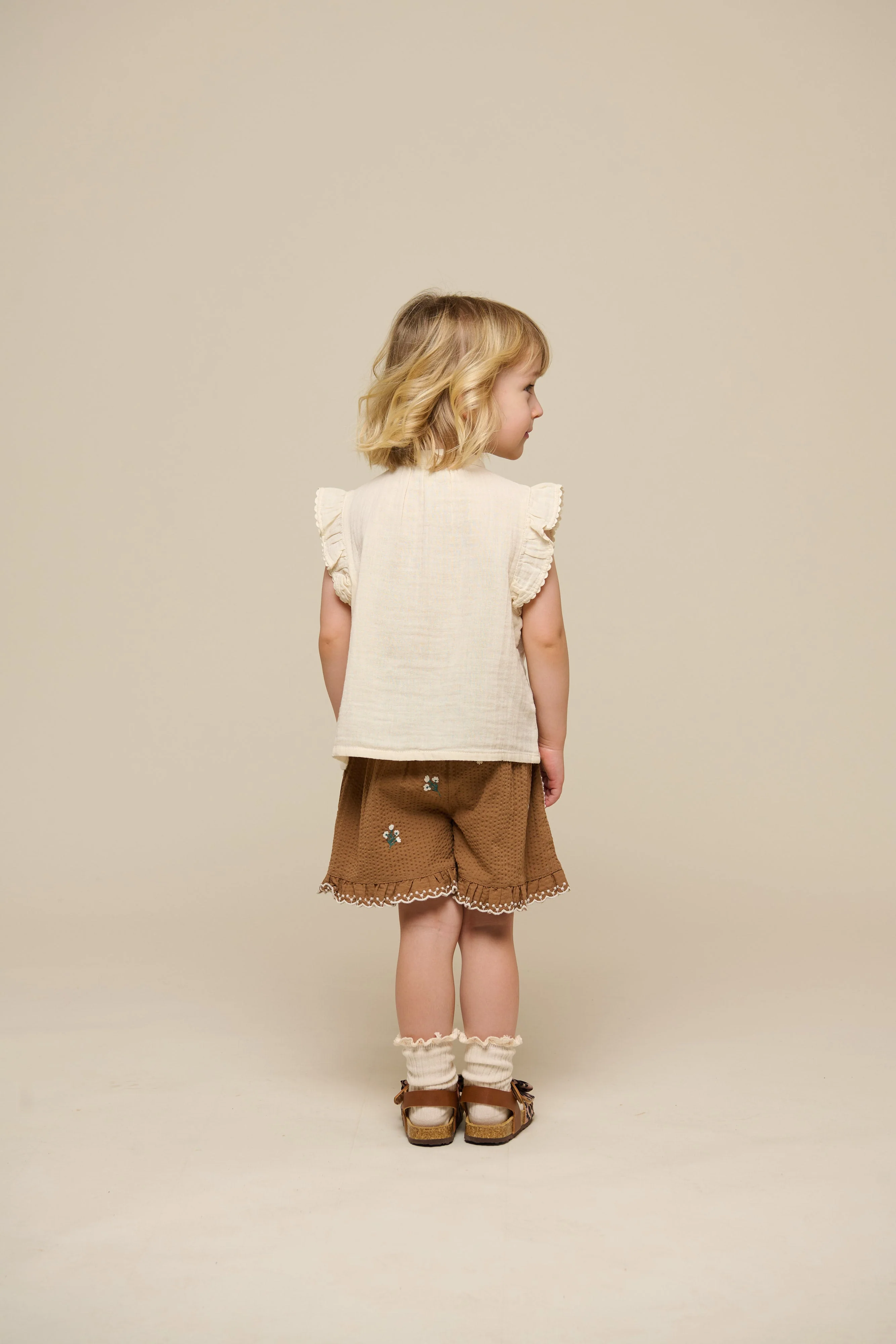 Ärmelloses Top aus Gaze - Kids - Off White | 100930 Jasmine - Image 5