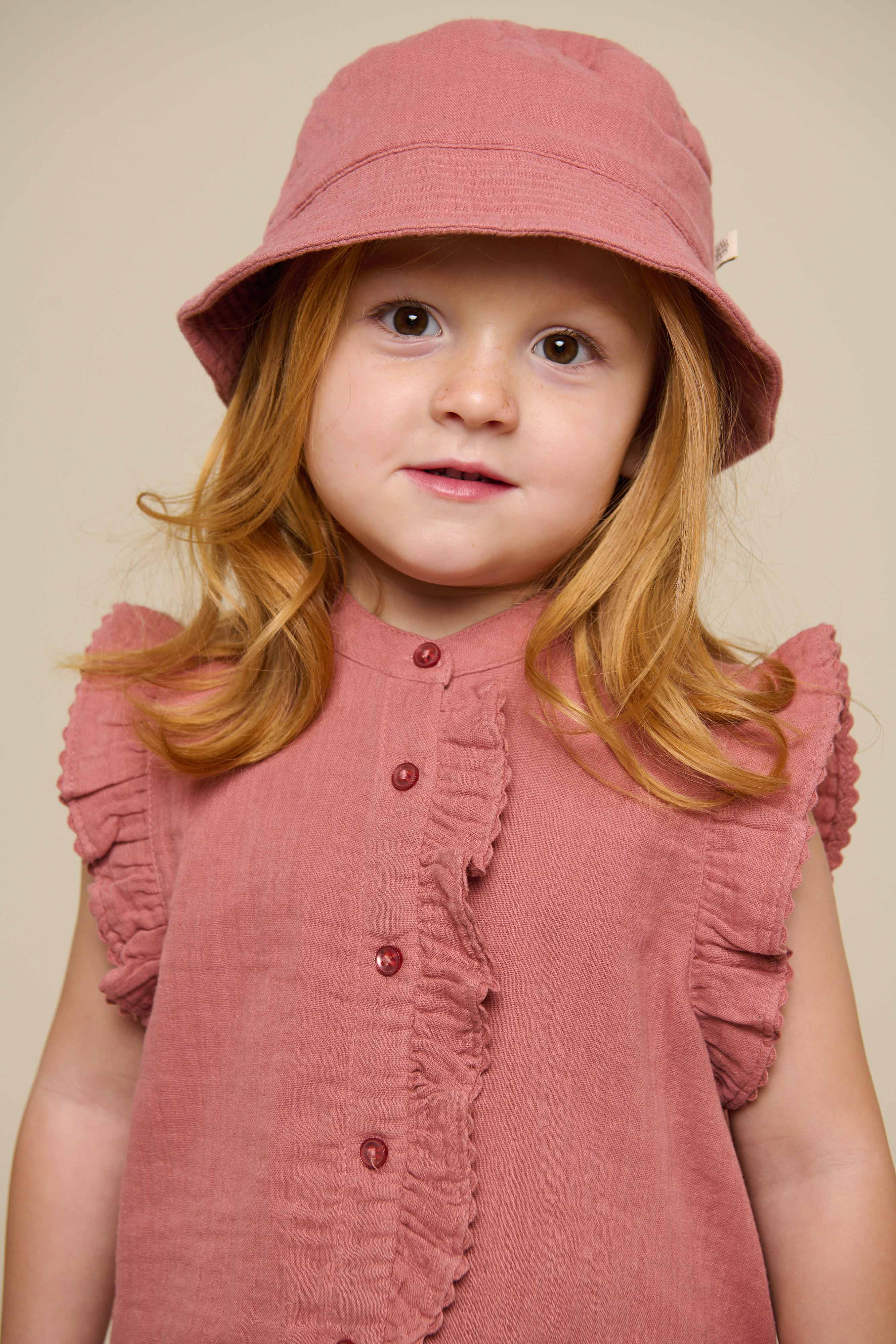 Ärmelloses Top aus Gaze - Kids - Old Rose | 100932 Jasmine - Image 4