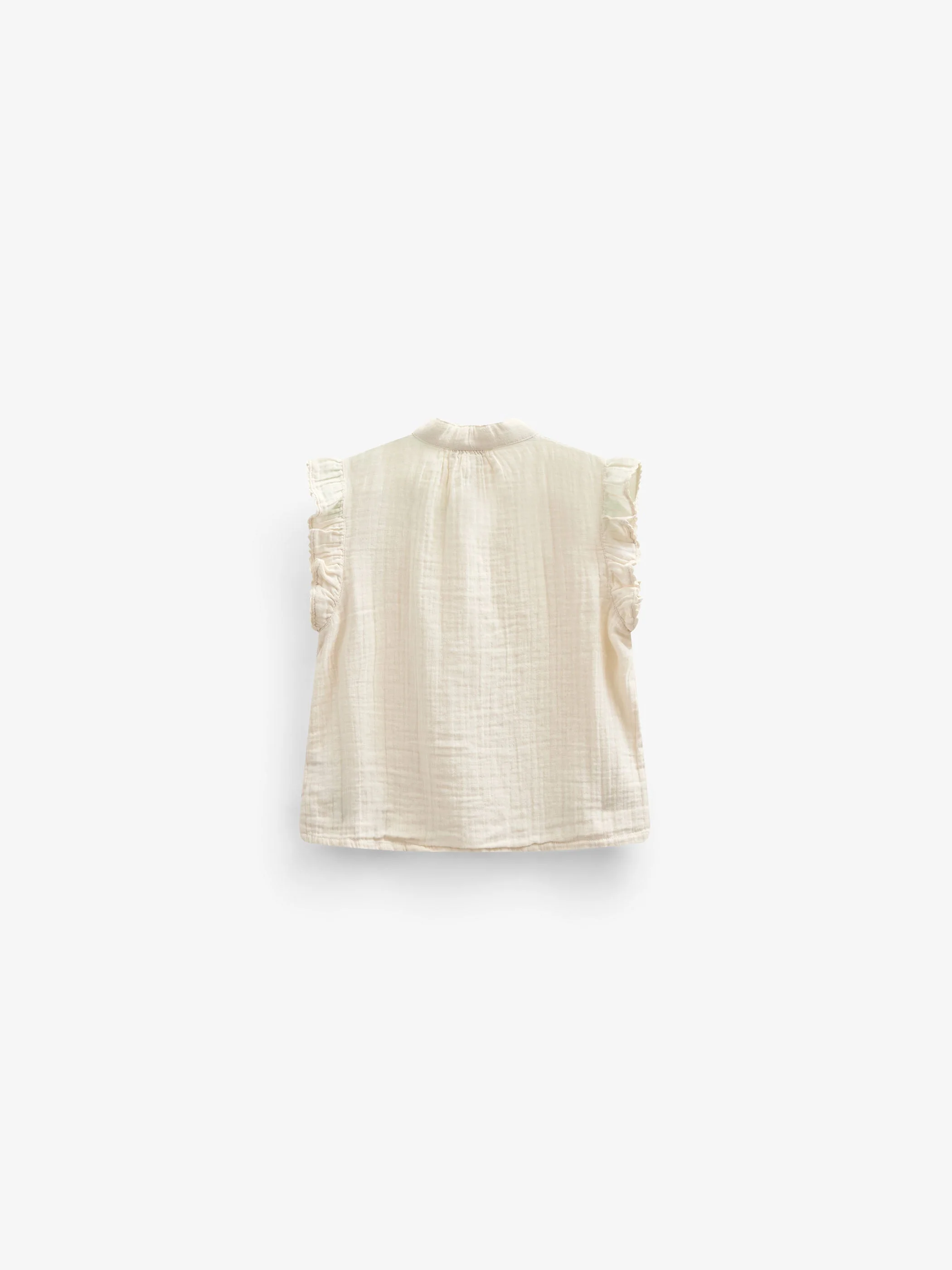 Ärmelloses Top aus Gaze - Tween - Off White | 100931 Jasmine - Image 3